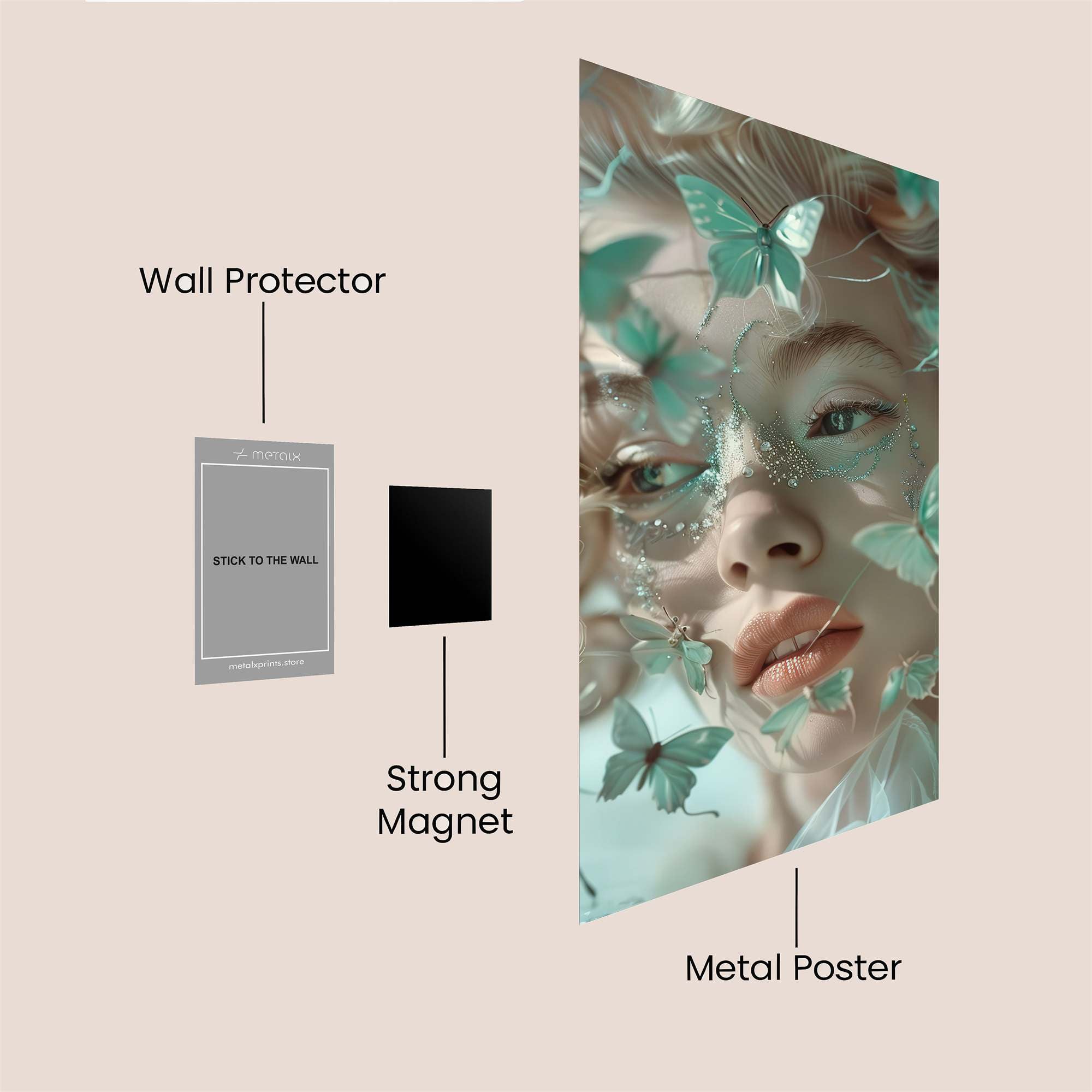 Butterfly Dream Safe Wall Magnetic / M