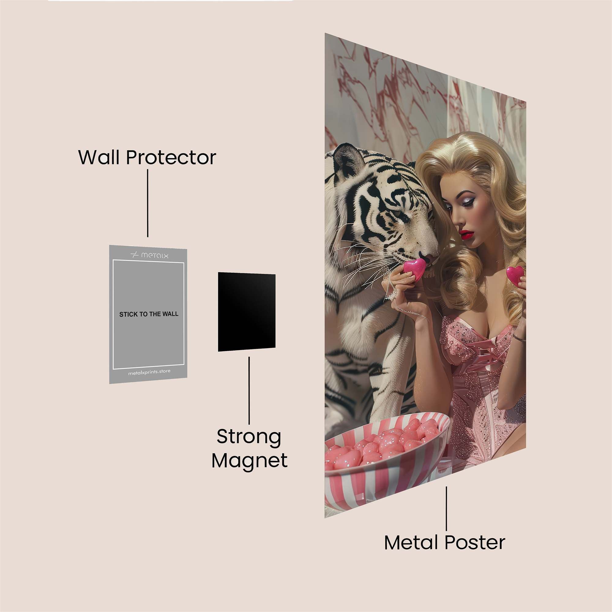 Tiger Enchantment Safe Wall Magnetic / M