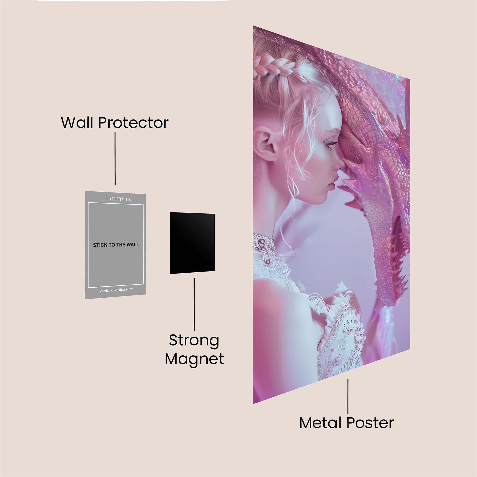 Dragon Serenity Safe Wall Magnetic / M