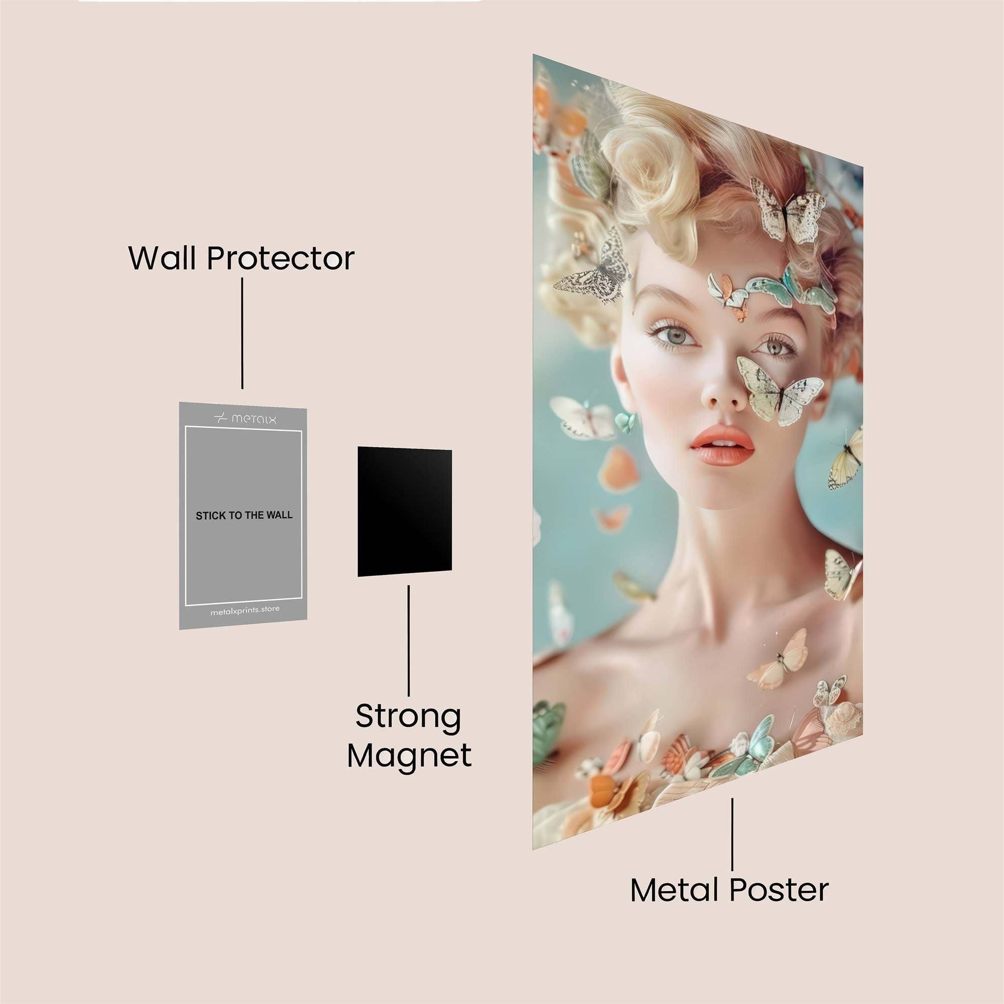 Butterfly Enchantment Safe Wall Magnetic / M