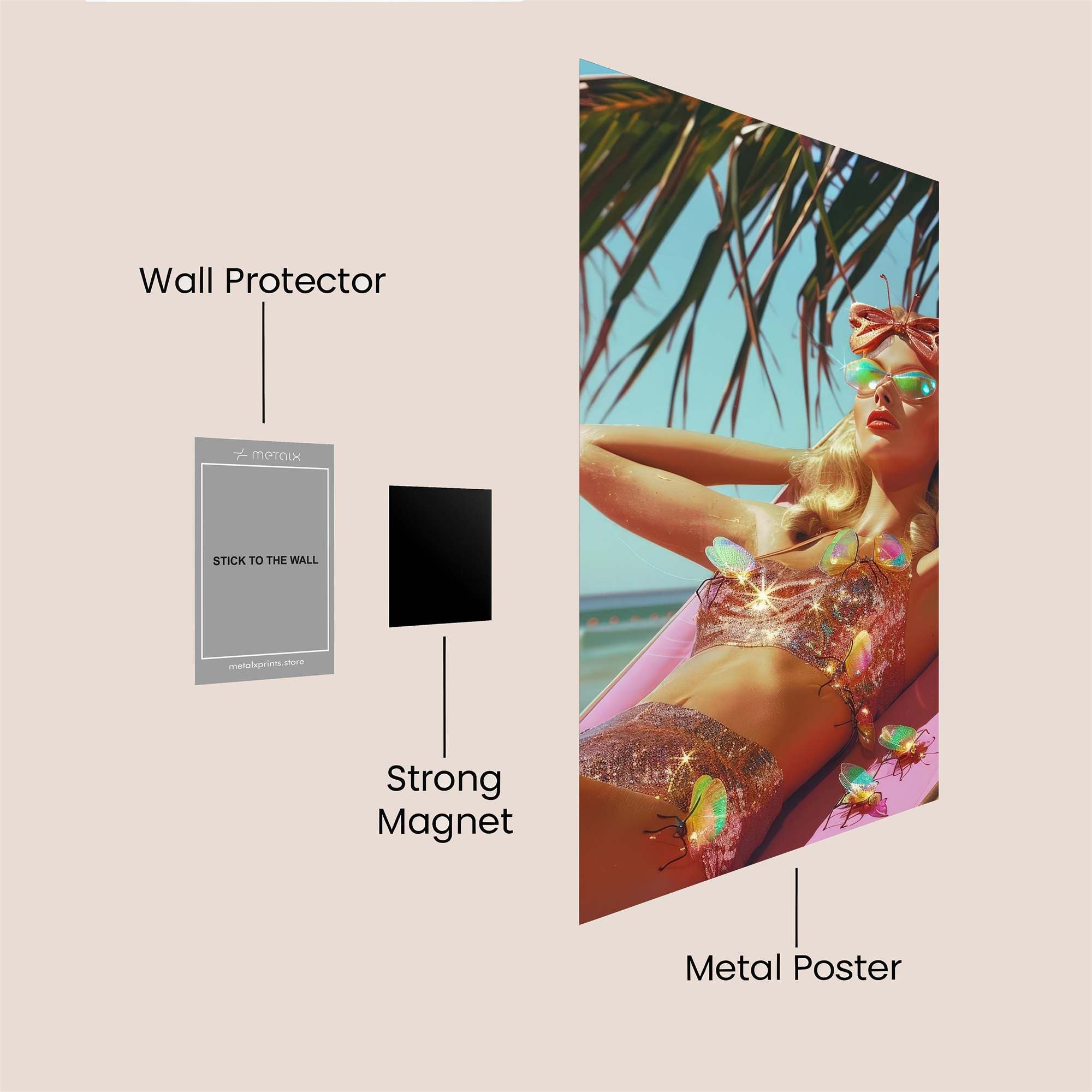Beach Bliss Safe Wall Magnetic / M