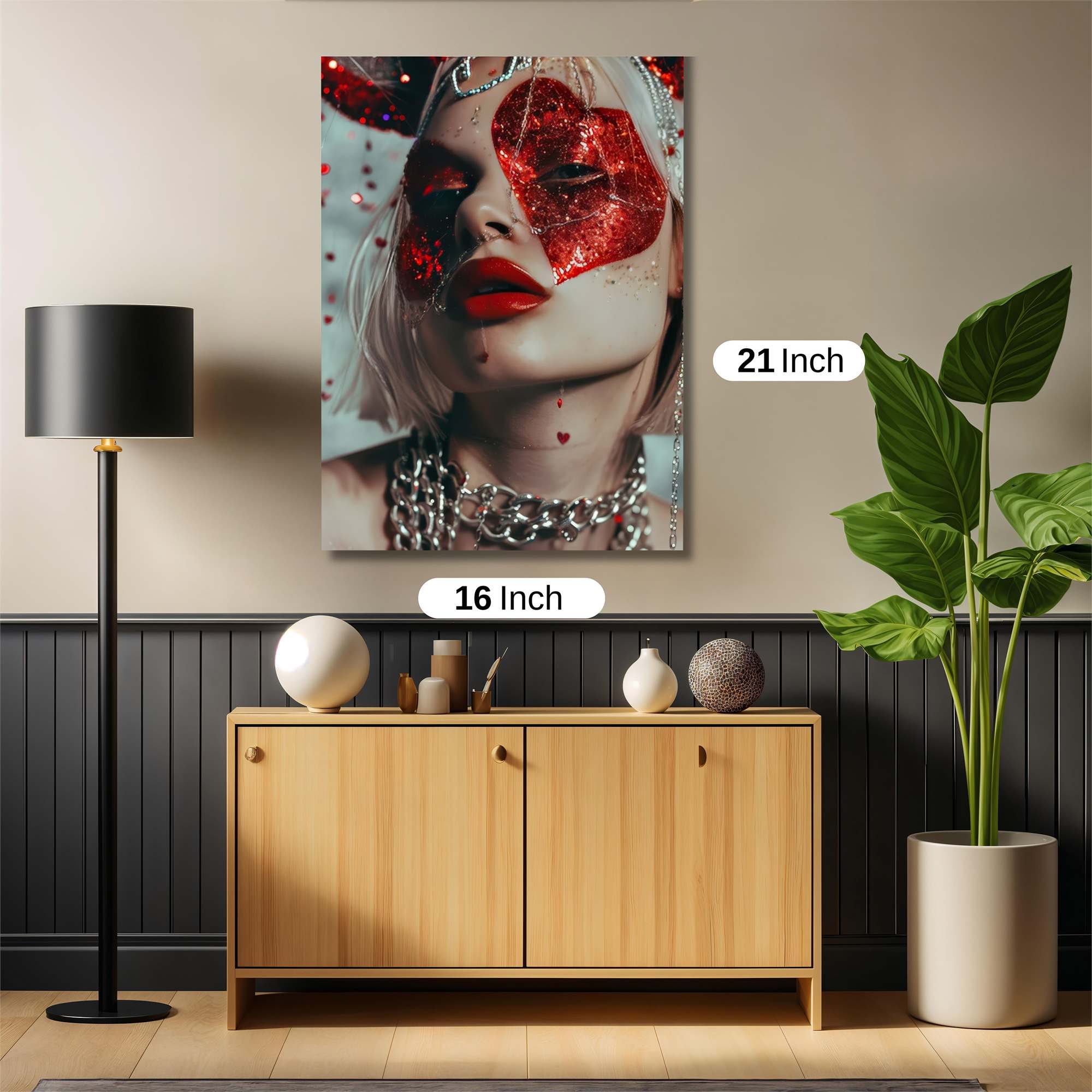 Heart Masquerade Safe Wall Magnetic / M