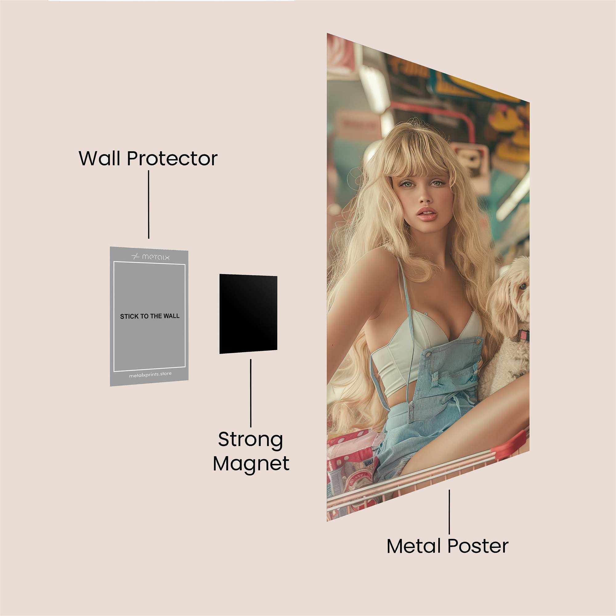 Grocery Glamour Safe Wall Magnetic / M