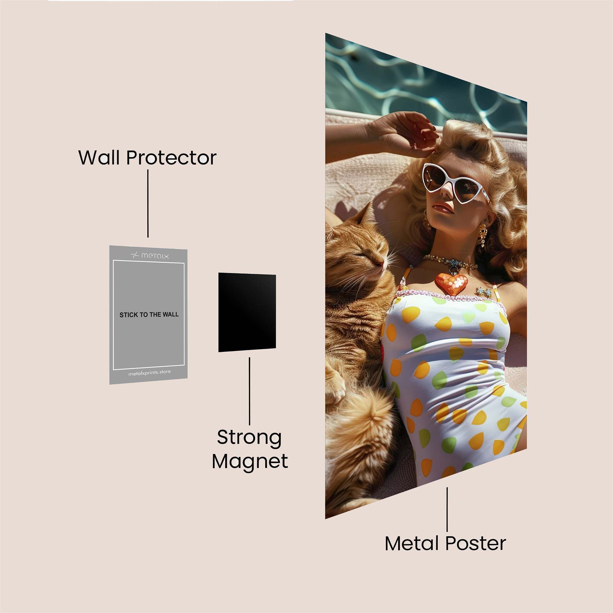 Catnap Bliss Safe Wall Magnetic / M