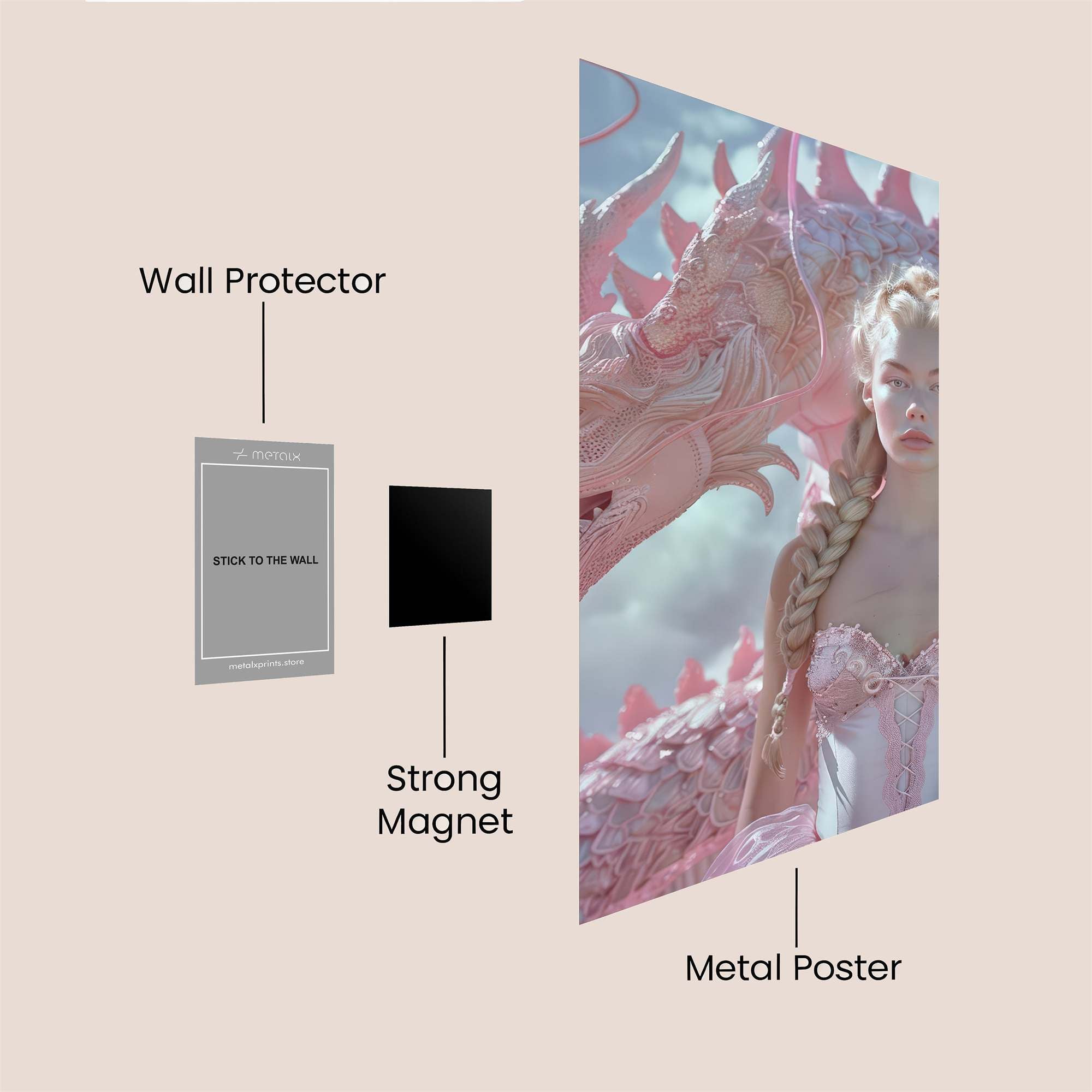 Dragon Serenity Safe Wall Magnetic / M