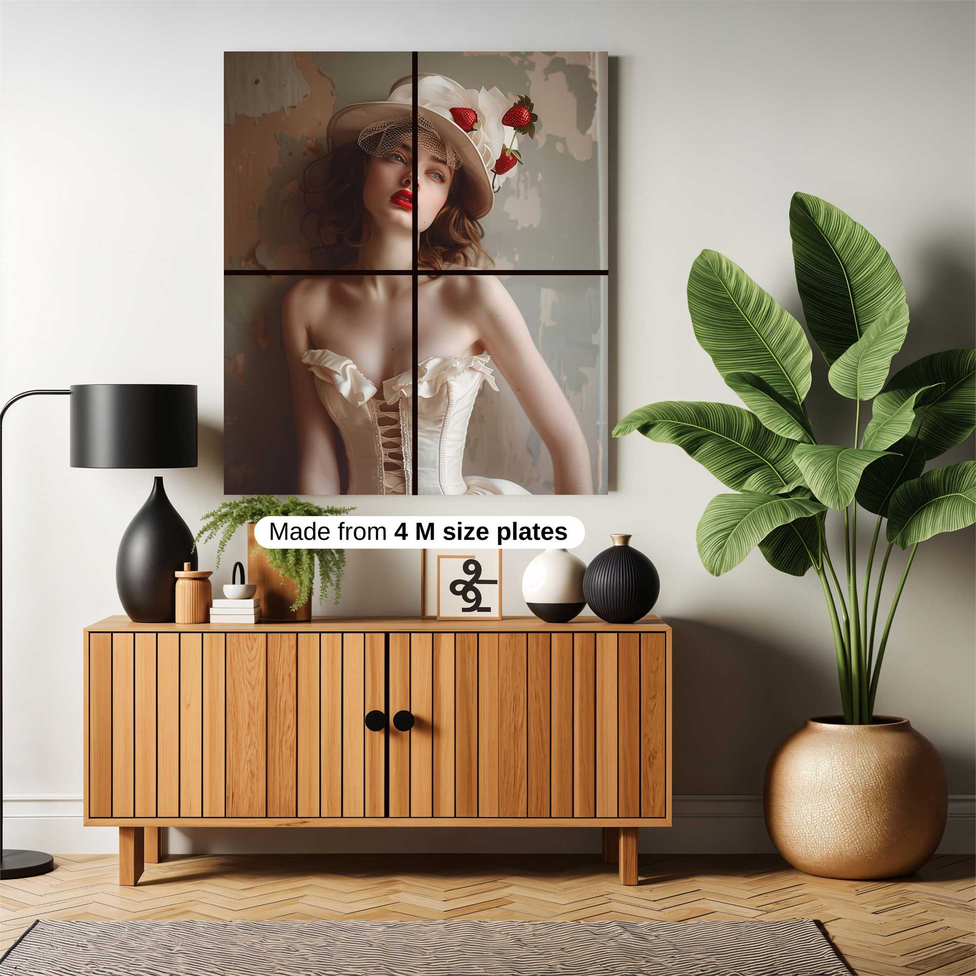 Strawberry Elegance Safe Wall Magnetic / M