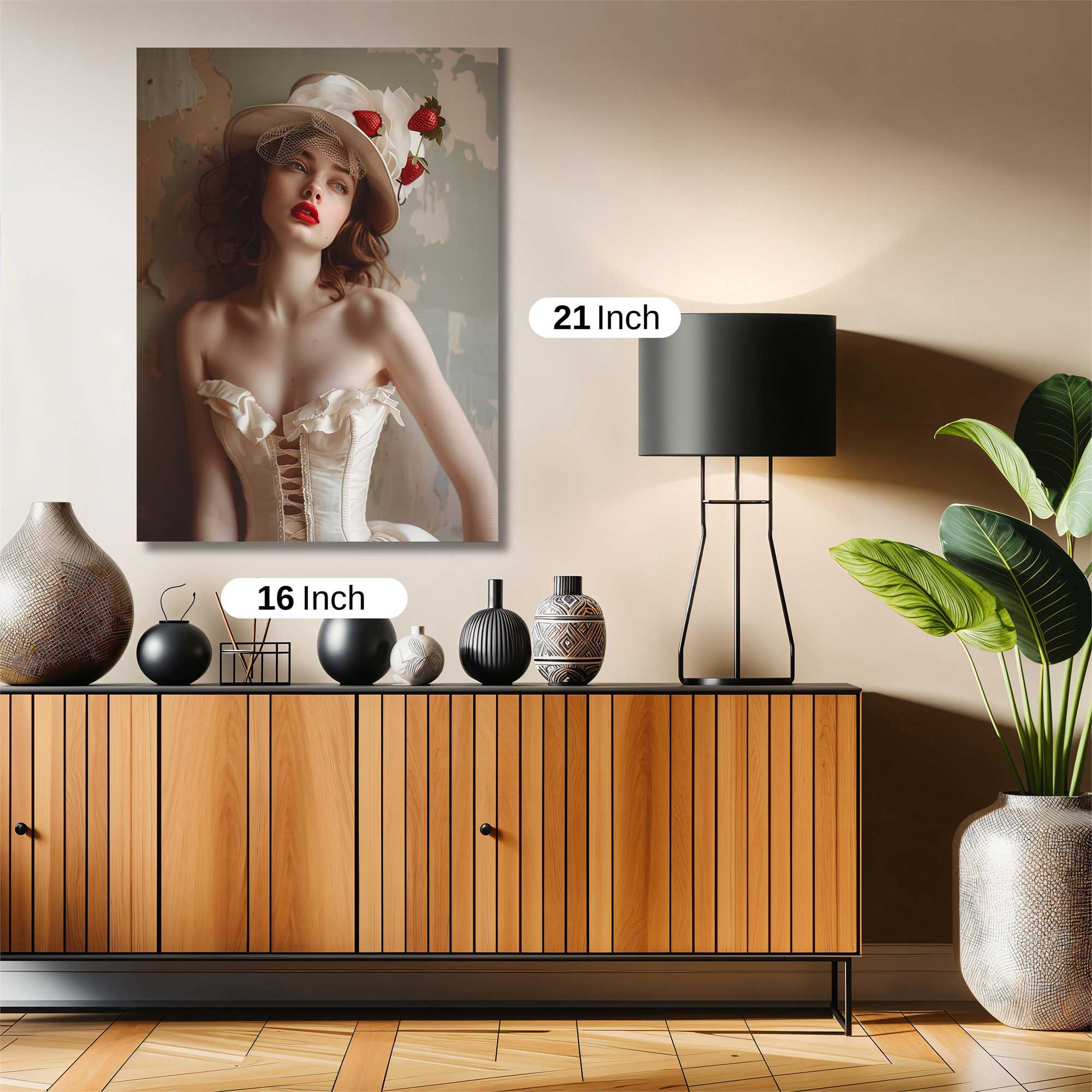 Strawberry Elegance Safe Wall Magnetic / M