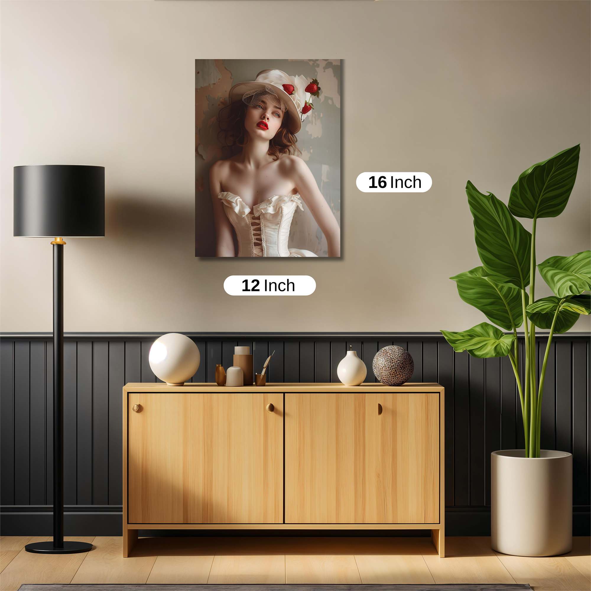 Strawberry Elegance Safe Wall Magnetic / M