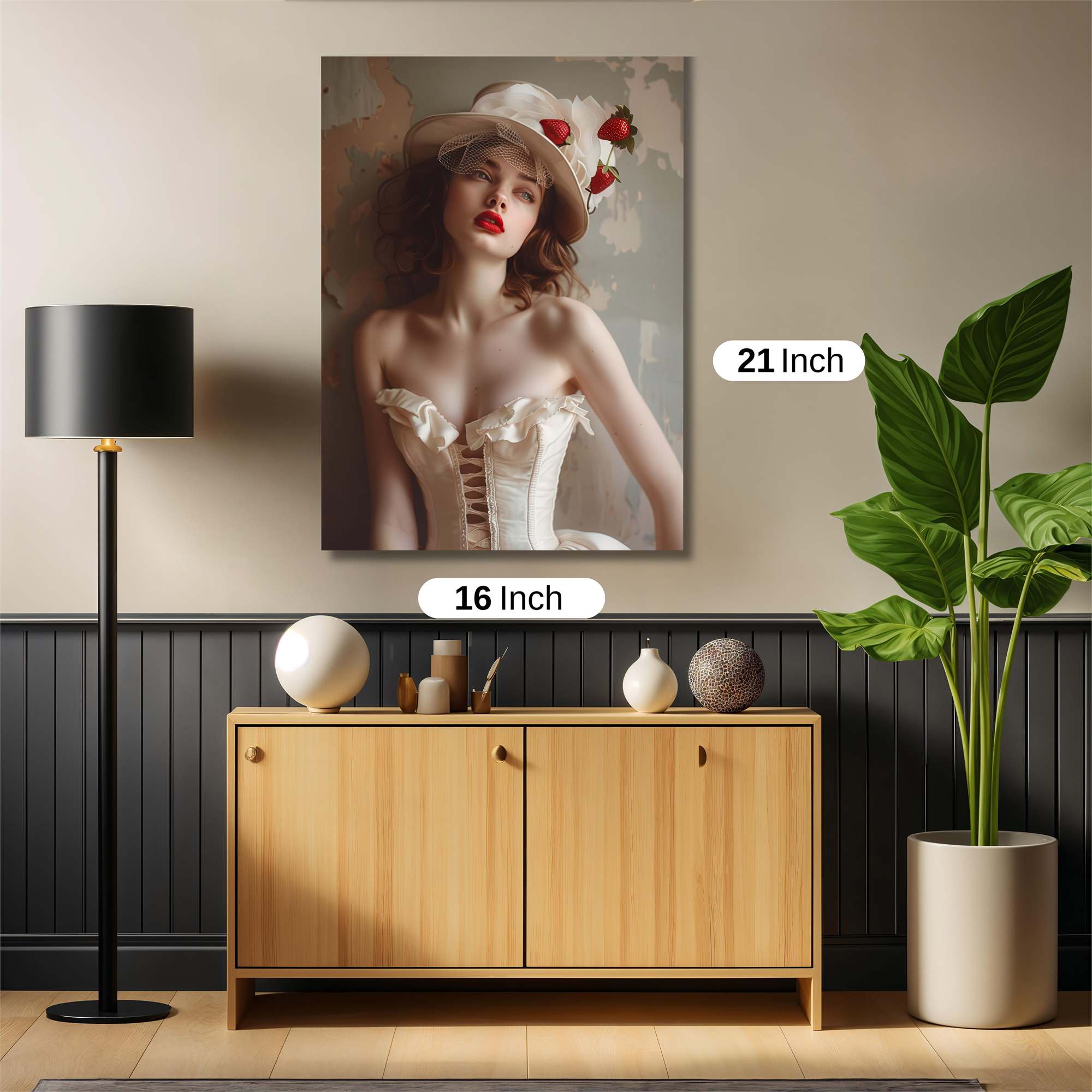 Strawberry Elegance Safe Wall Magnetic / M