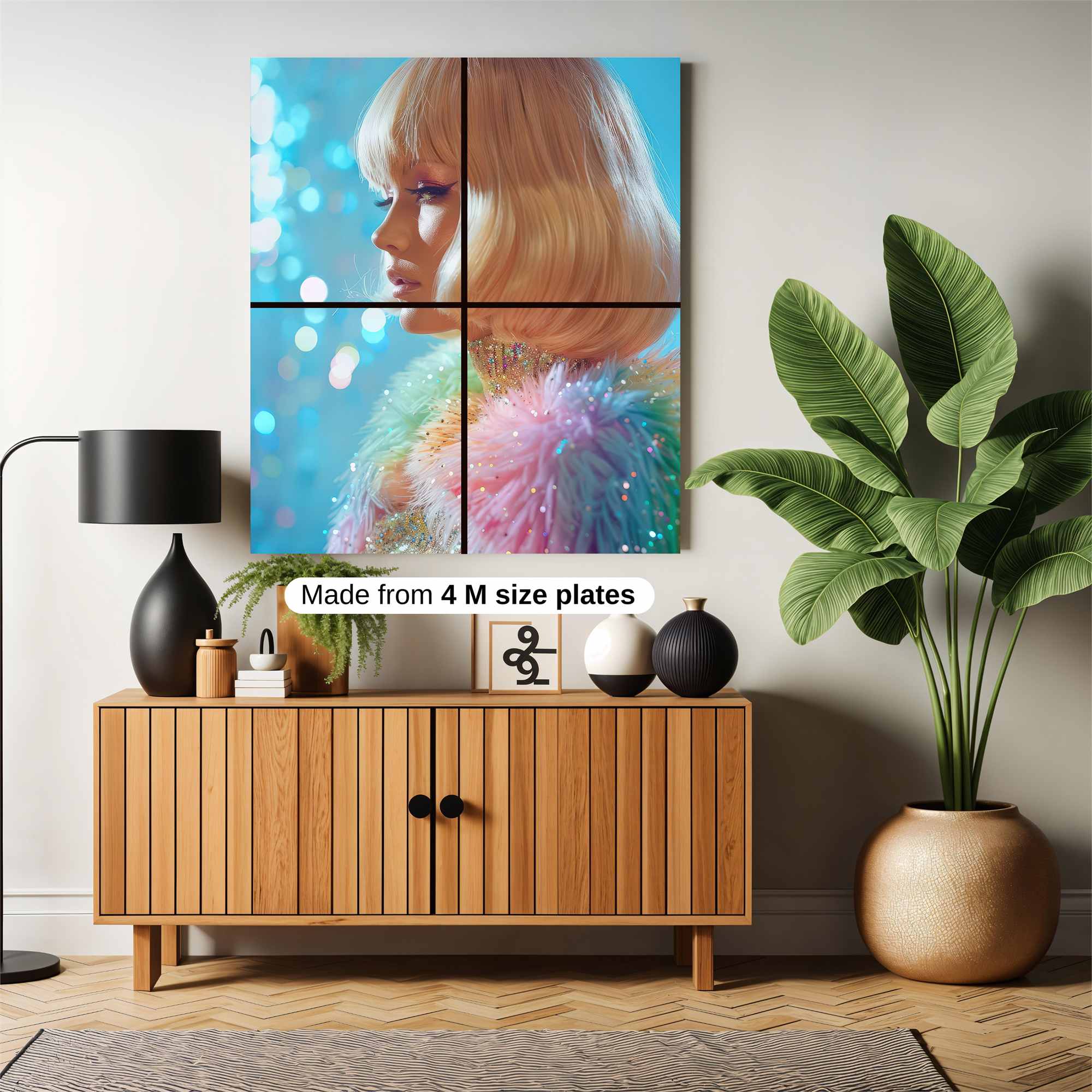 Glitter Glamour Safe Wall Magnetic / M