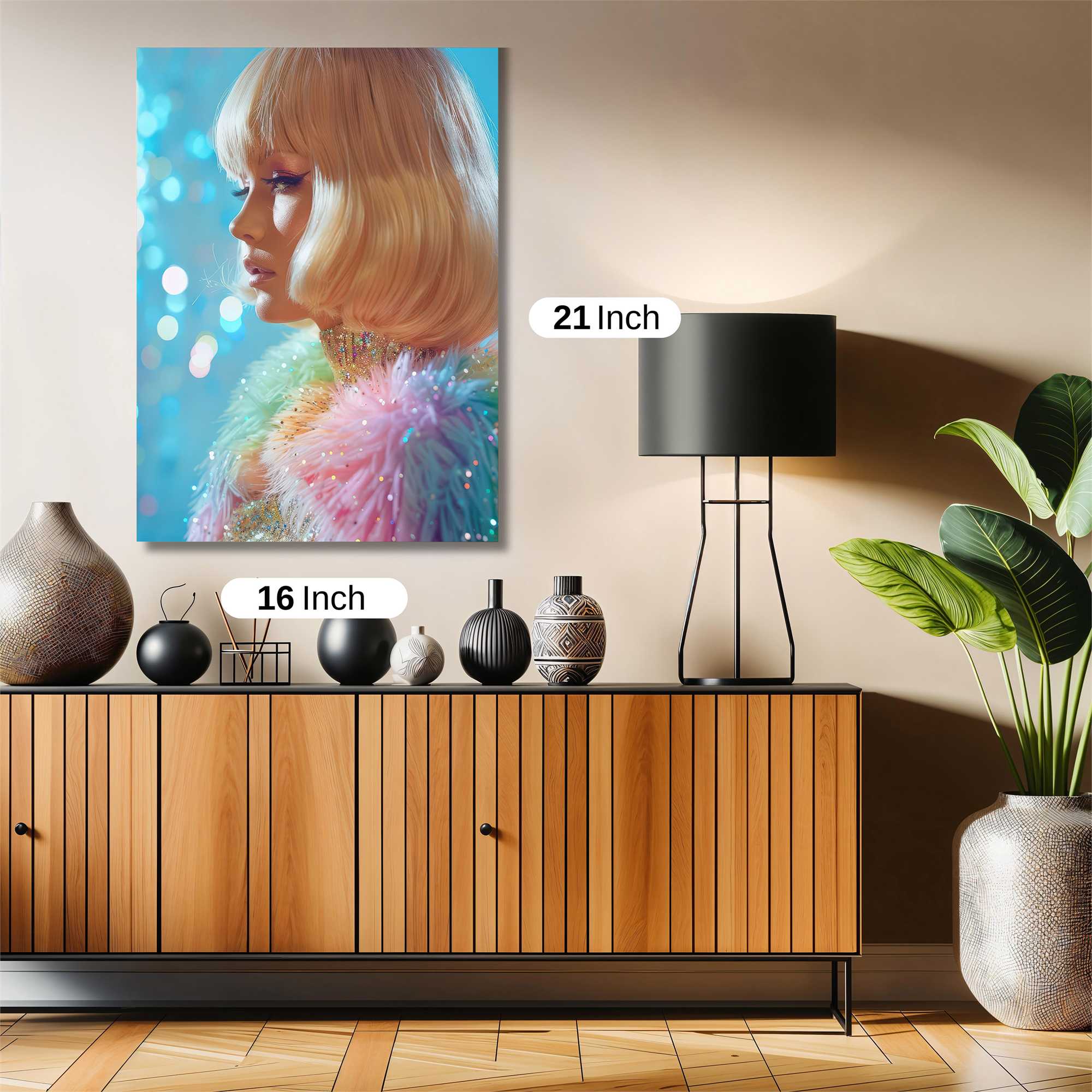 Glitter Glamour Safe Wall Magnetic / M