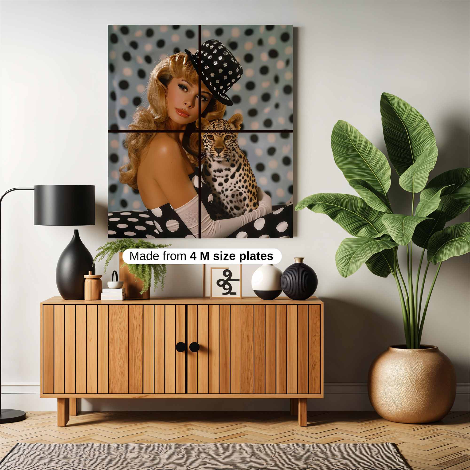 Leopard Whimsy Safe Wall Magnetic / M
