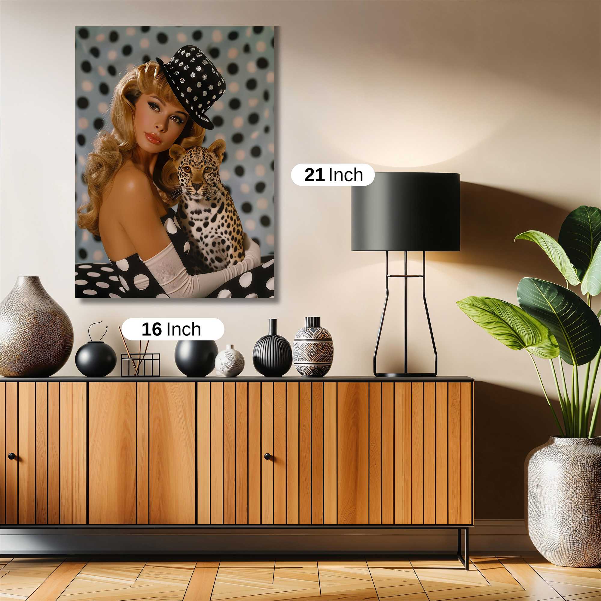 Leopard Whimsy Safe Wall Magnetic / M