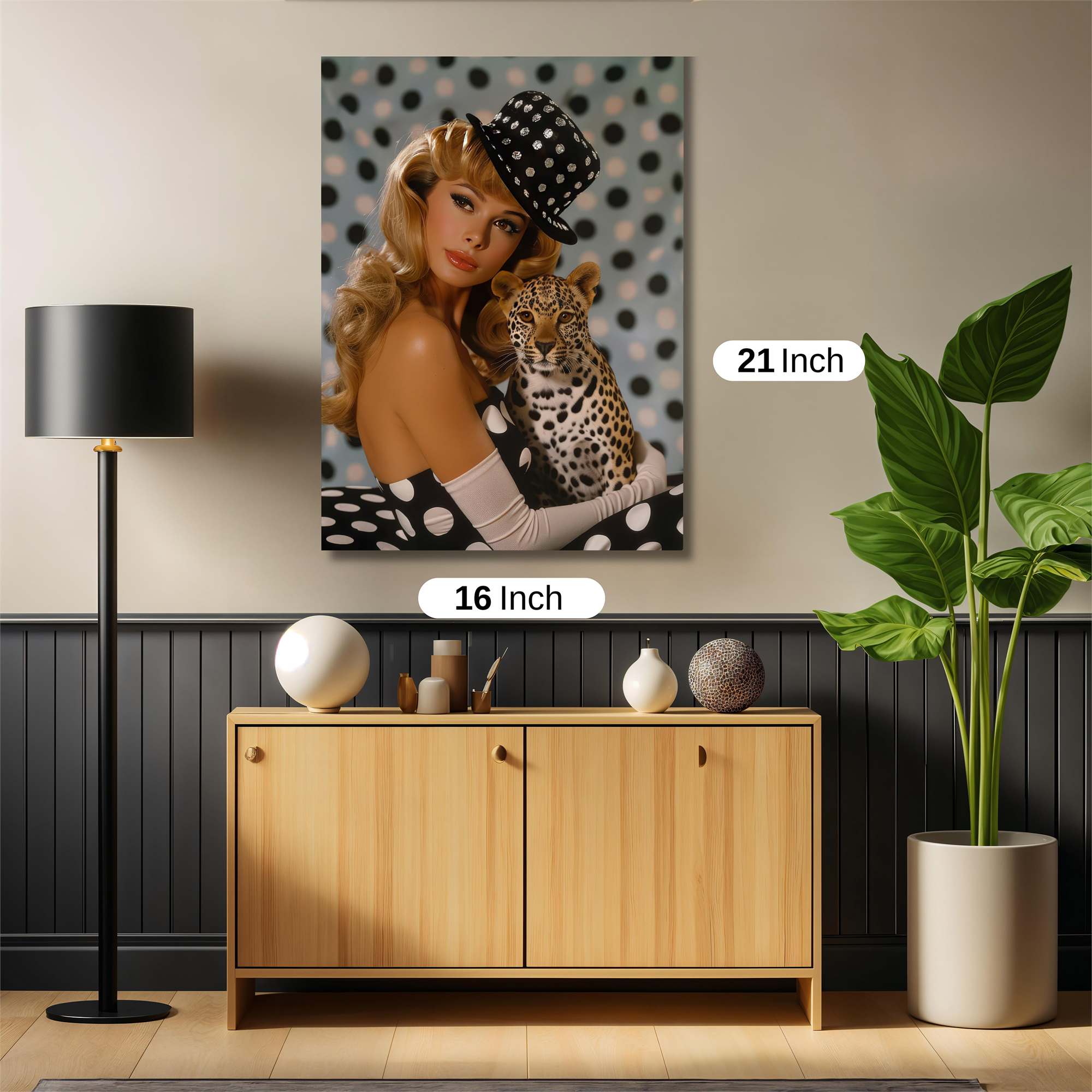 Leopard Whimsy Safe Wall Magnetic / M