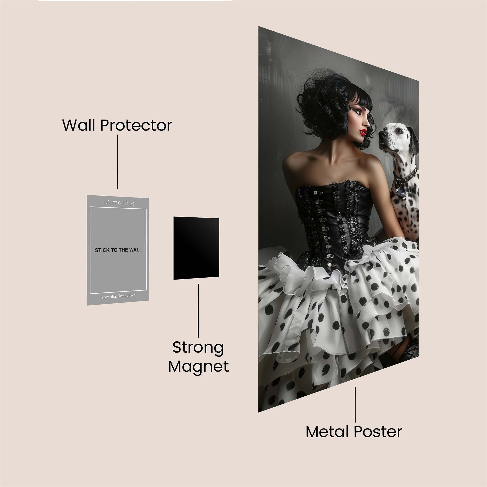 Cruella Playful Safe Wall Magnetic / M