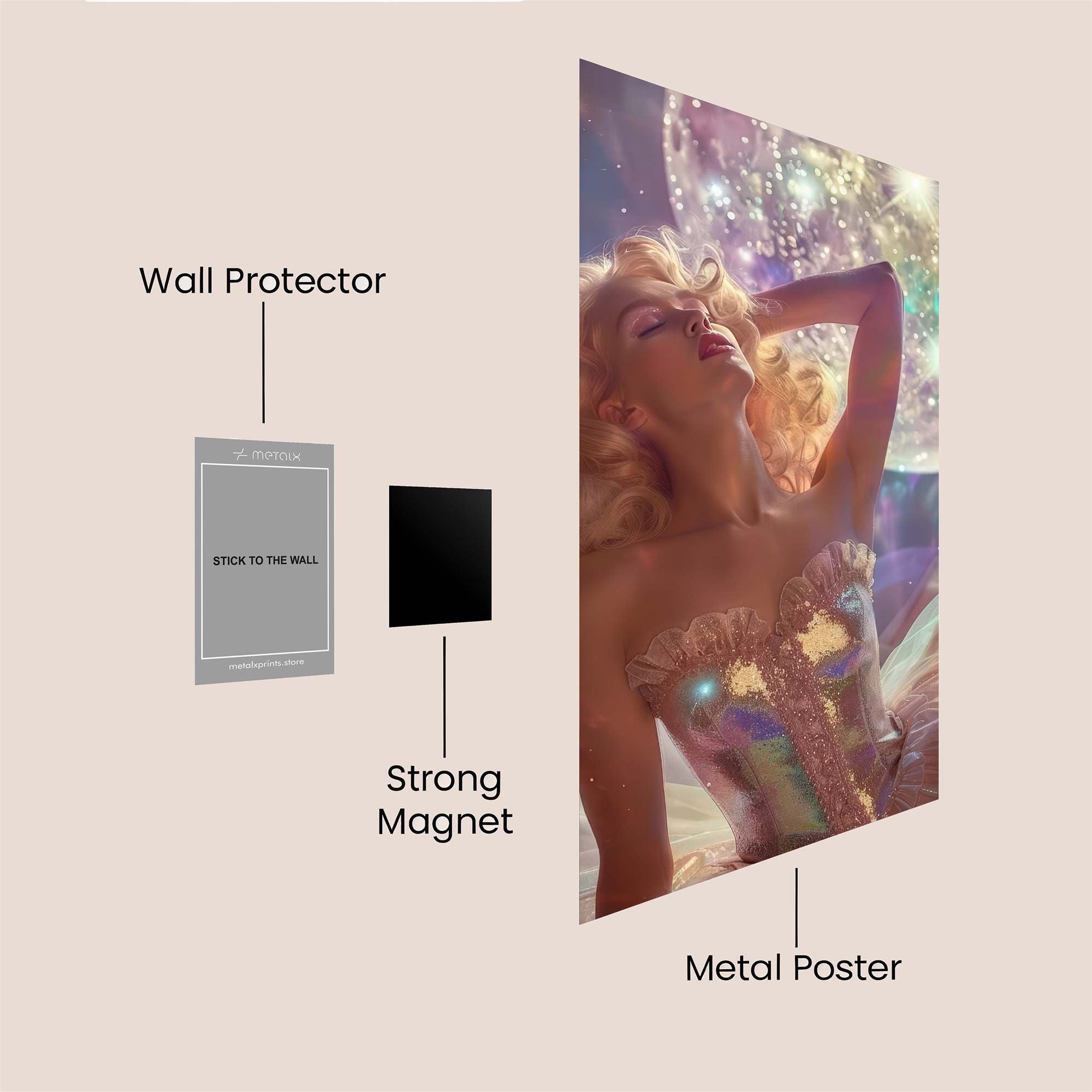 Moonlit Rapture Safe Wall Magnetic / M