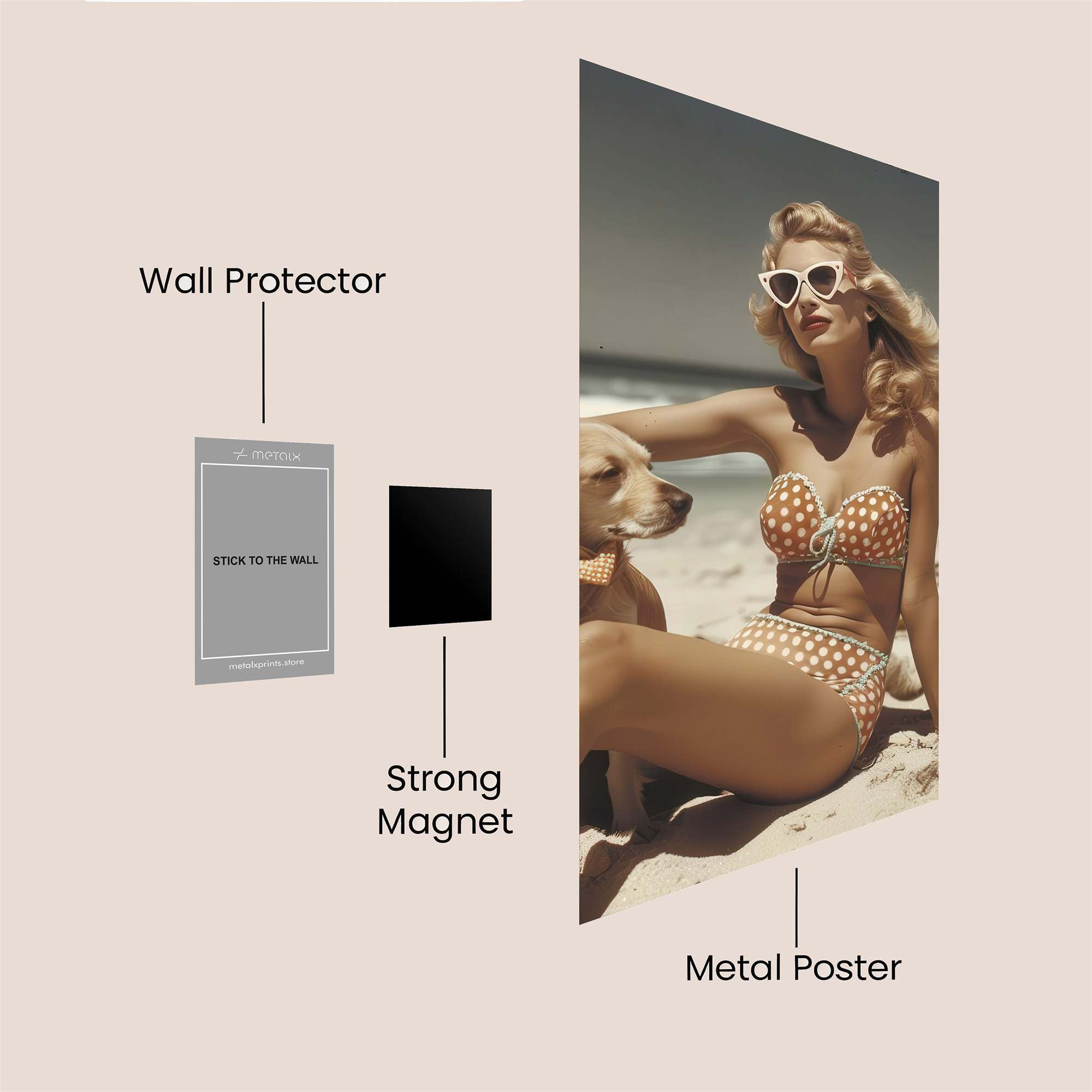 Beach Bliss Safe Wall Magnetic / M