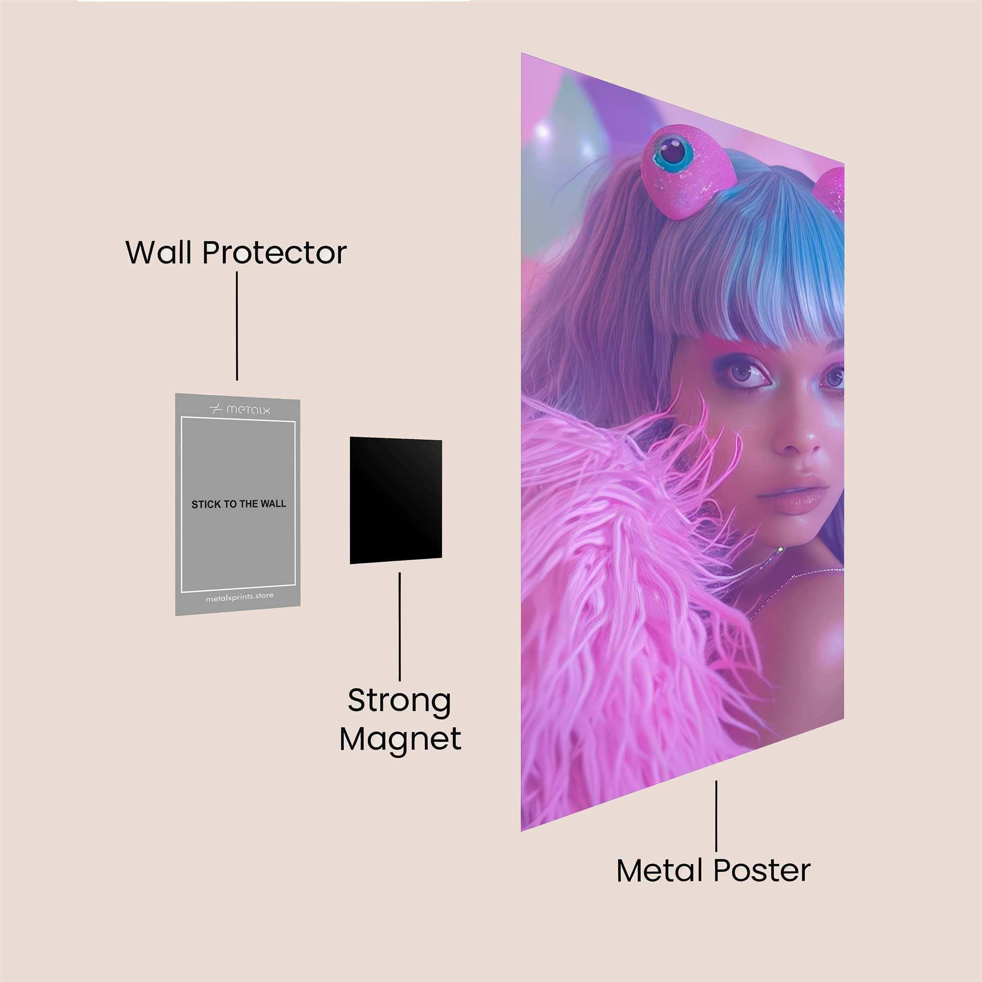 Fairy Whimsy Safe Wall Magnetic / M