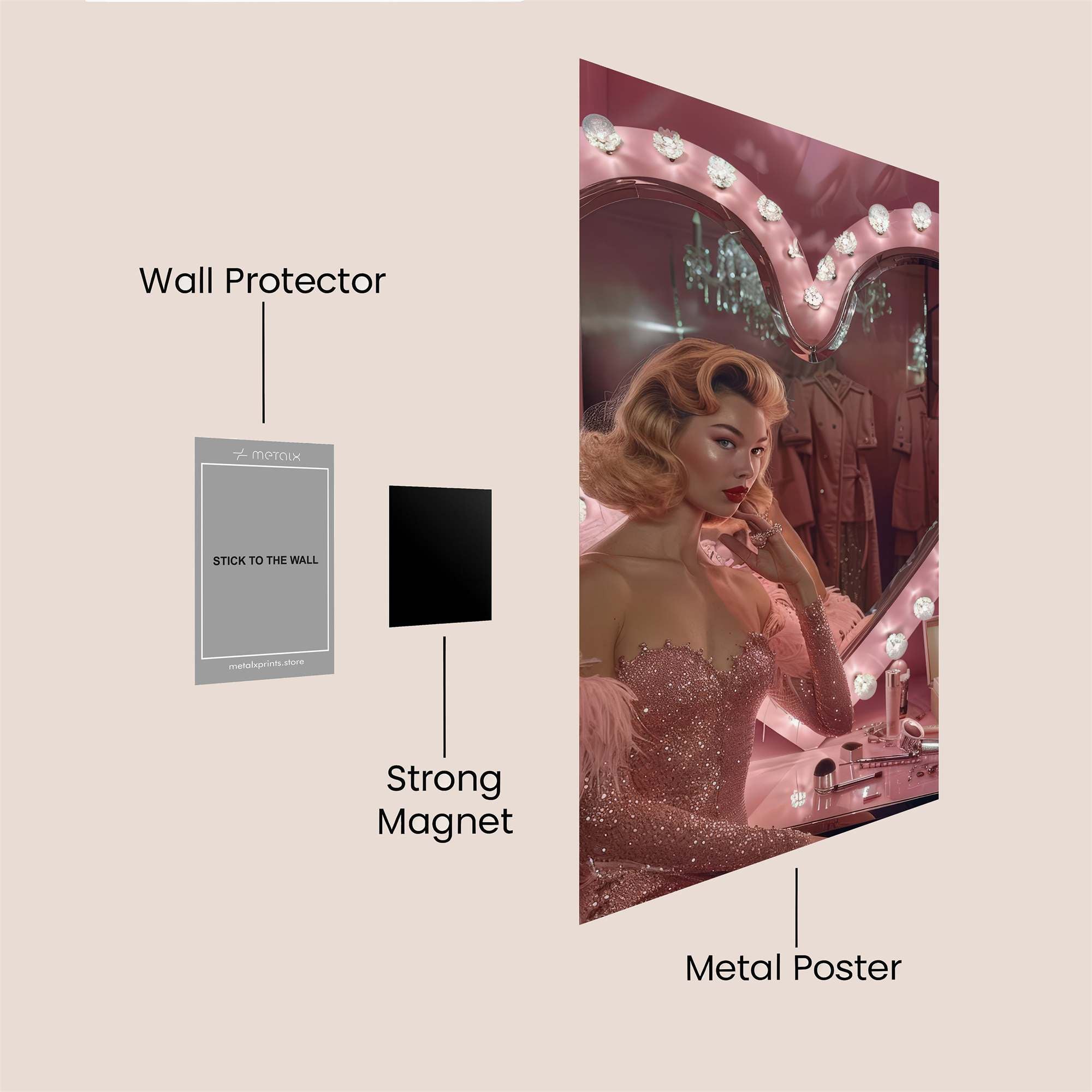 Marilyn Dreamy Safe Wall Magnetic / M