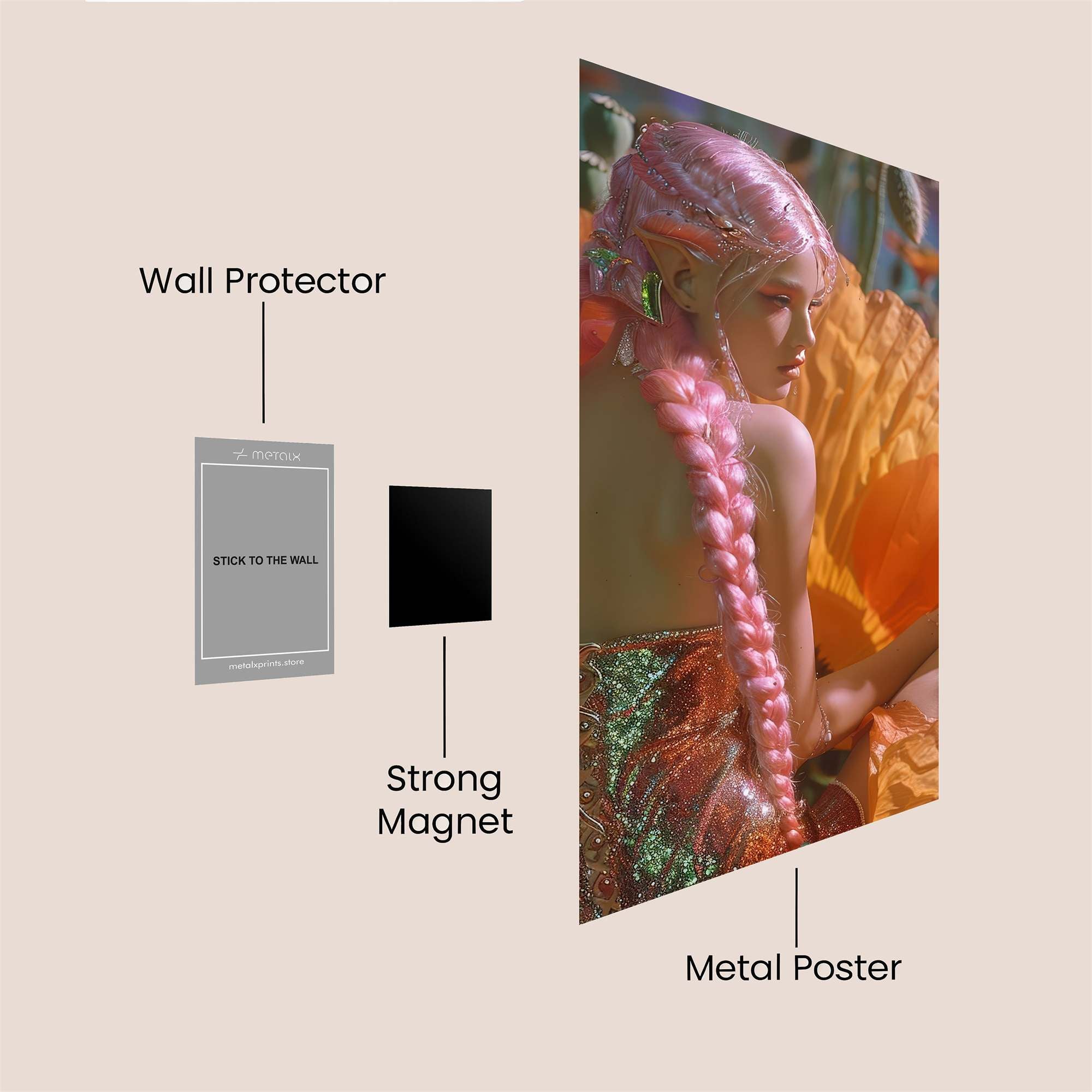 Poppy Dream Safe Wall Magnetic / M