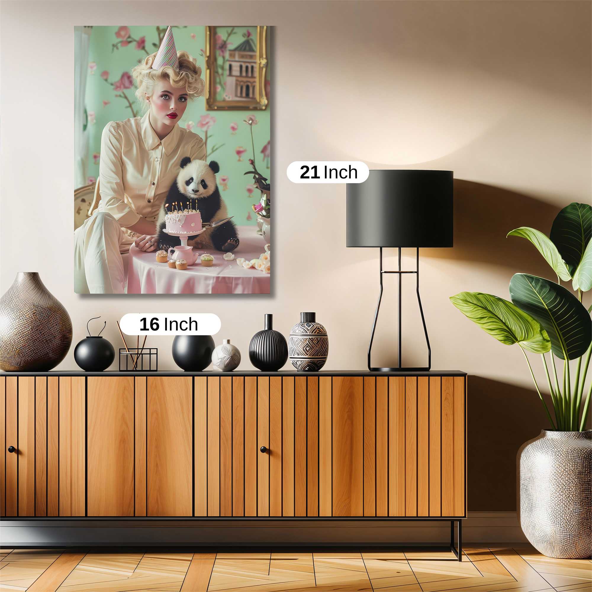 Panda Whimsy Safe Wall Magnetic / M