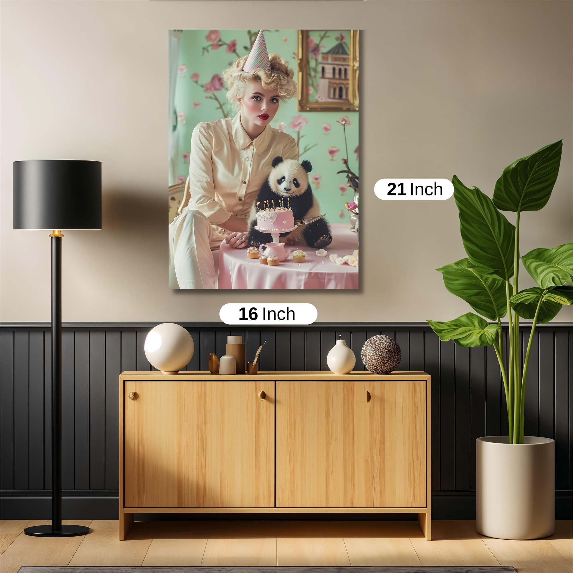 Panda Whimsy Safe Wall Magnetic / M