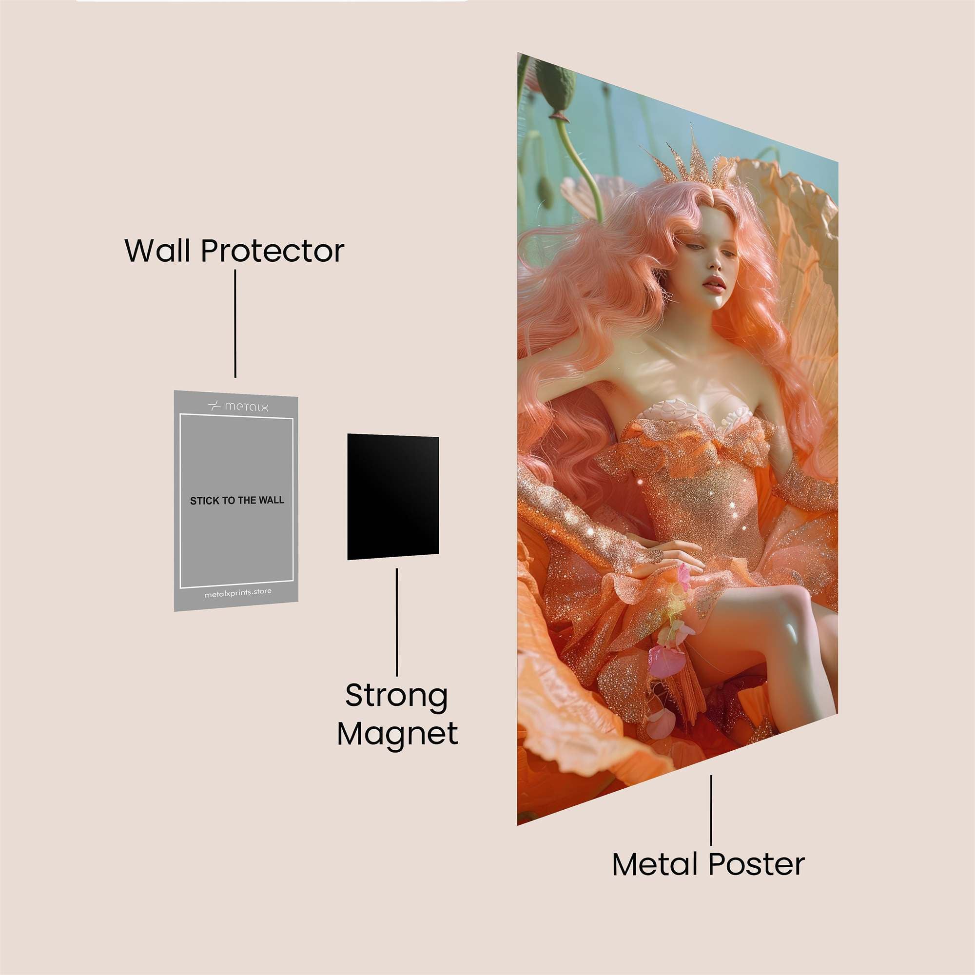 Poppy Dream Safe Wall Magnetic / M