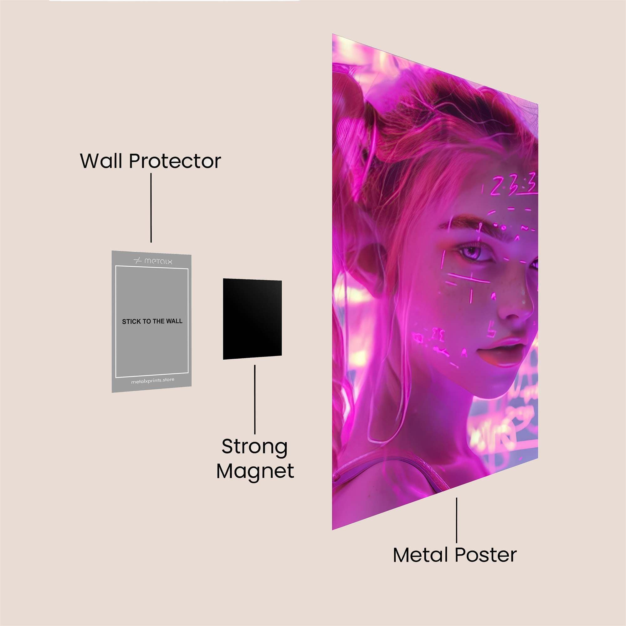 Neon Dream Safe Wall Magnetic / M