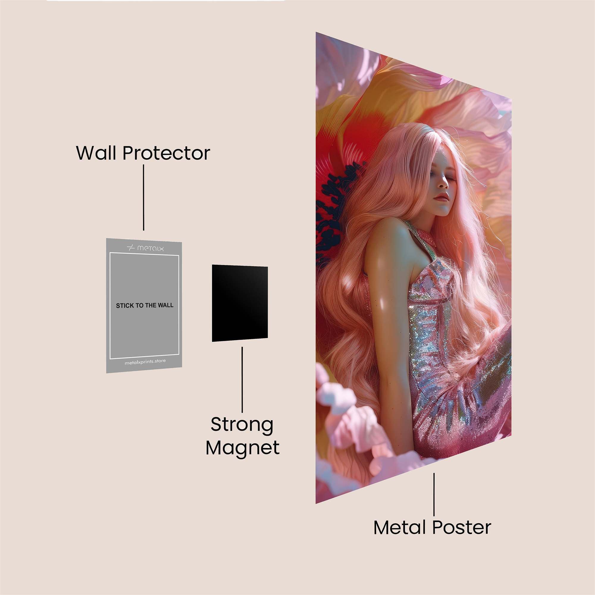 Flower Dream Safe Wall Magnetic / M