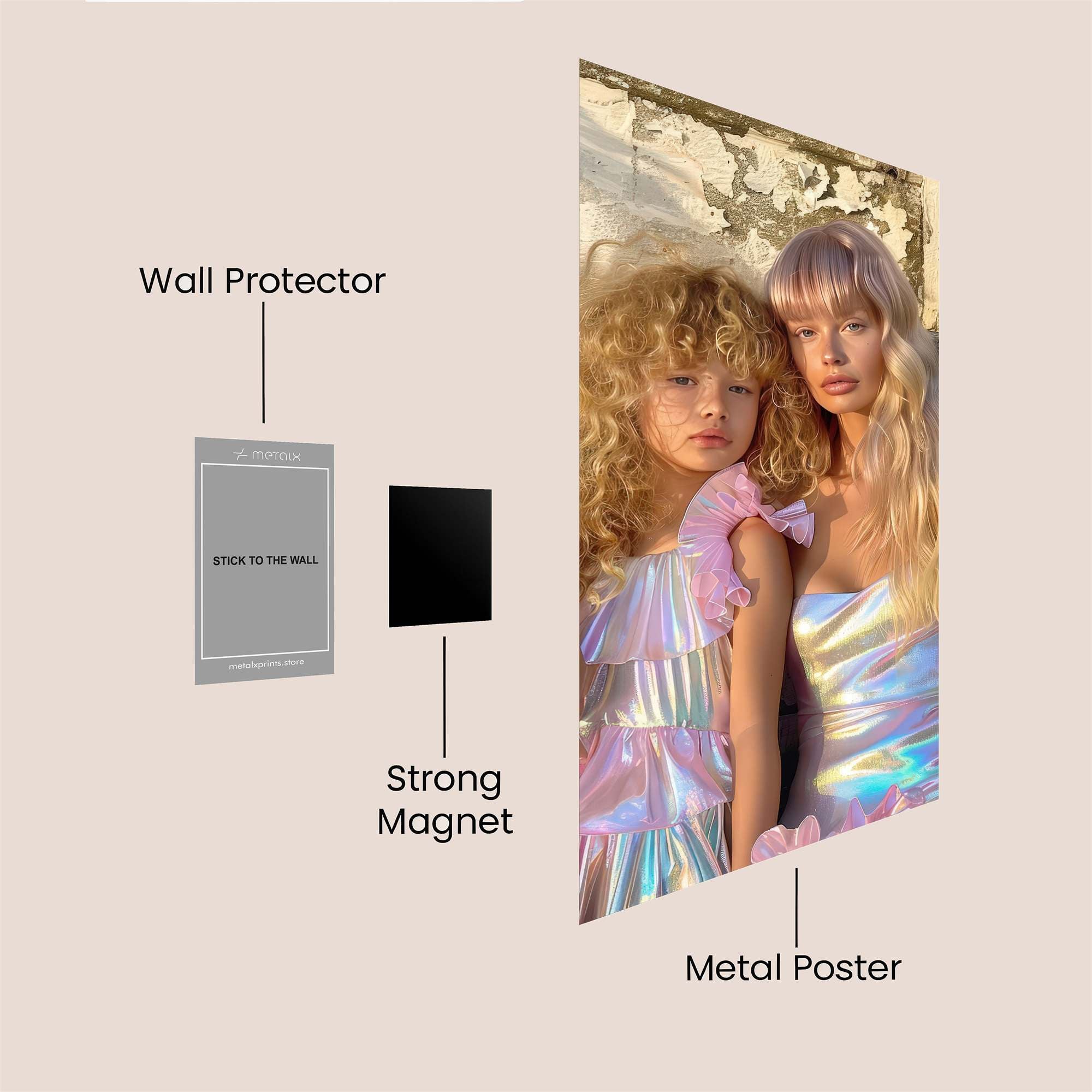 Sisters Serene Safe Wall Magnetic / M