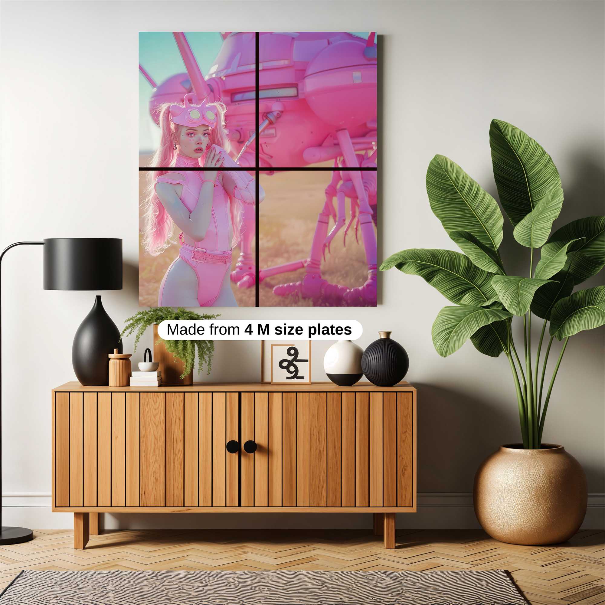 Pink Adventure Safe Wall Magnetic / M