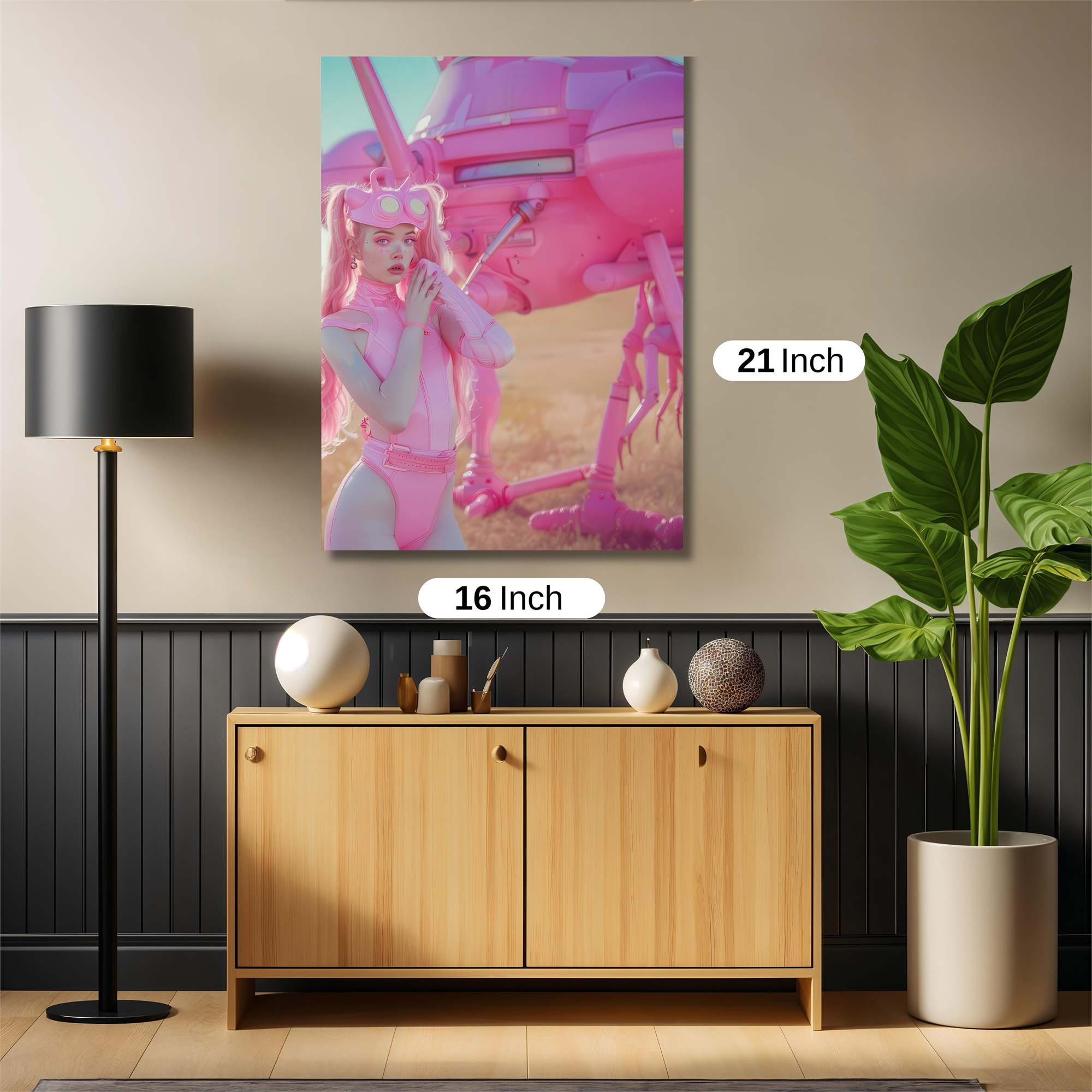 Pink Adventure Safe Wall Magnetic / M