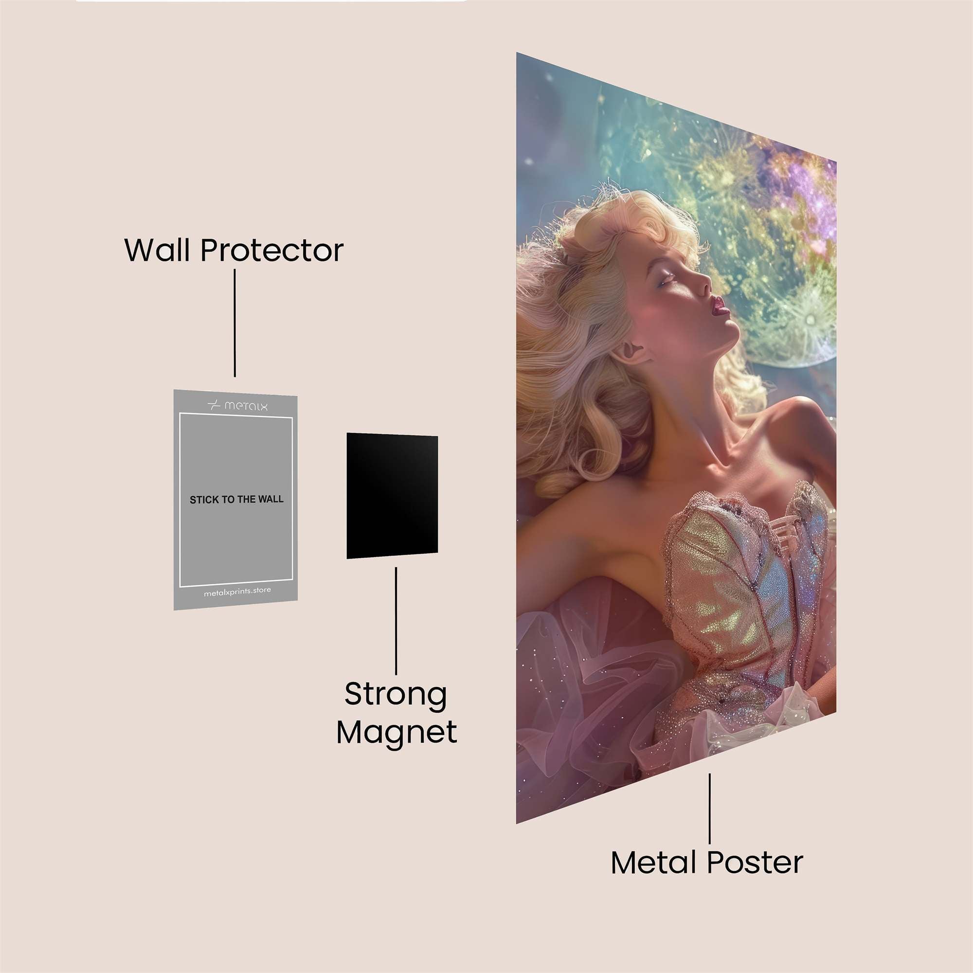 Moonlit Dream Safe Wall Magnetic / M
