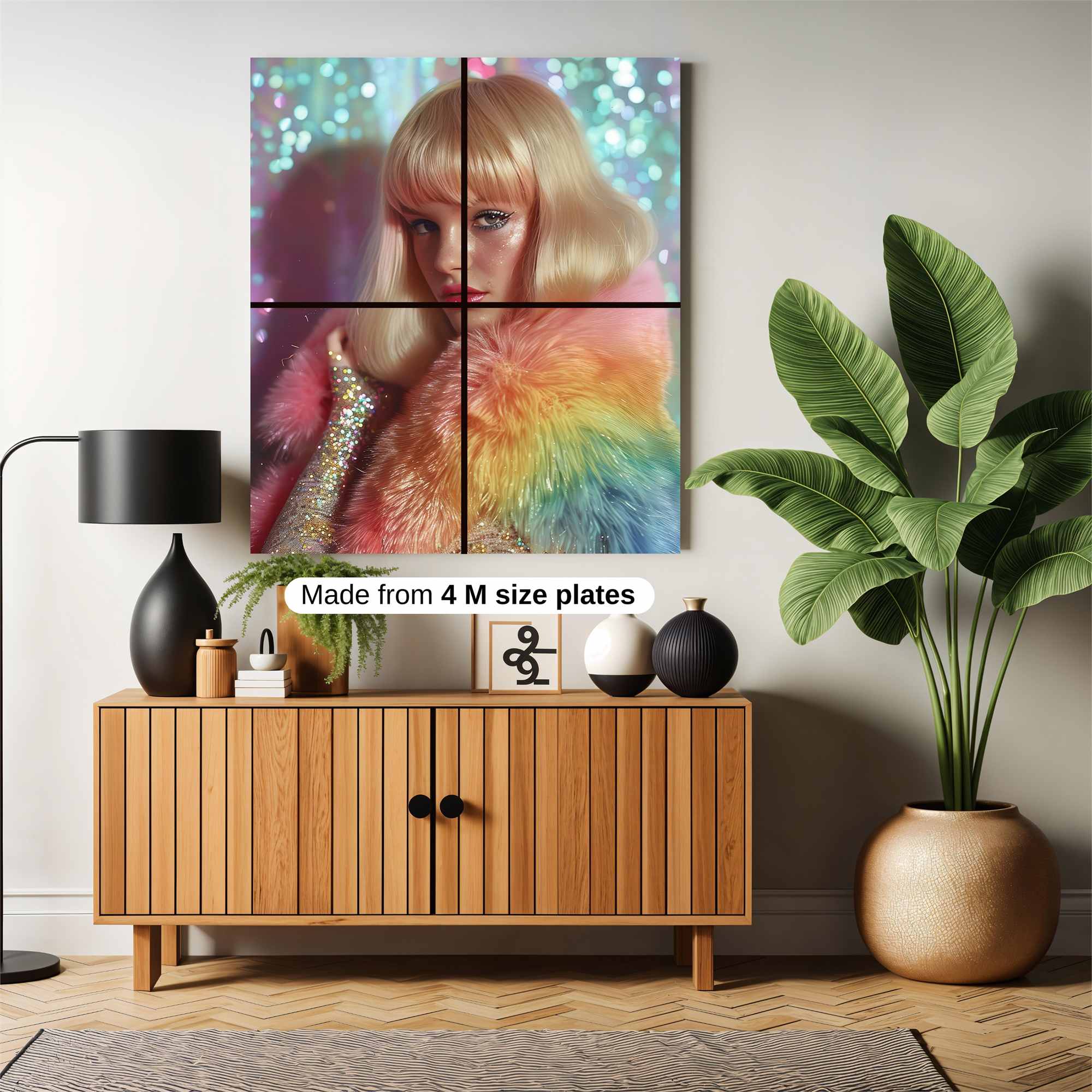 Rainbow Whimsy Safe Wall Magnetic / M