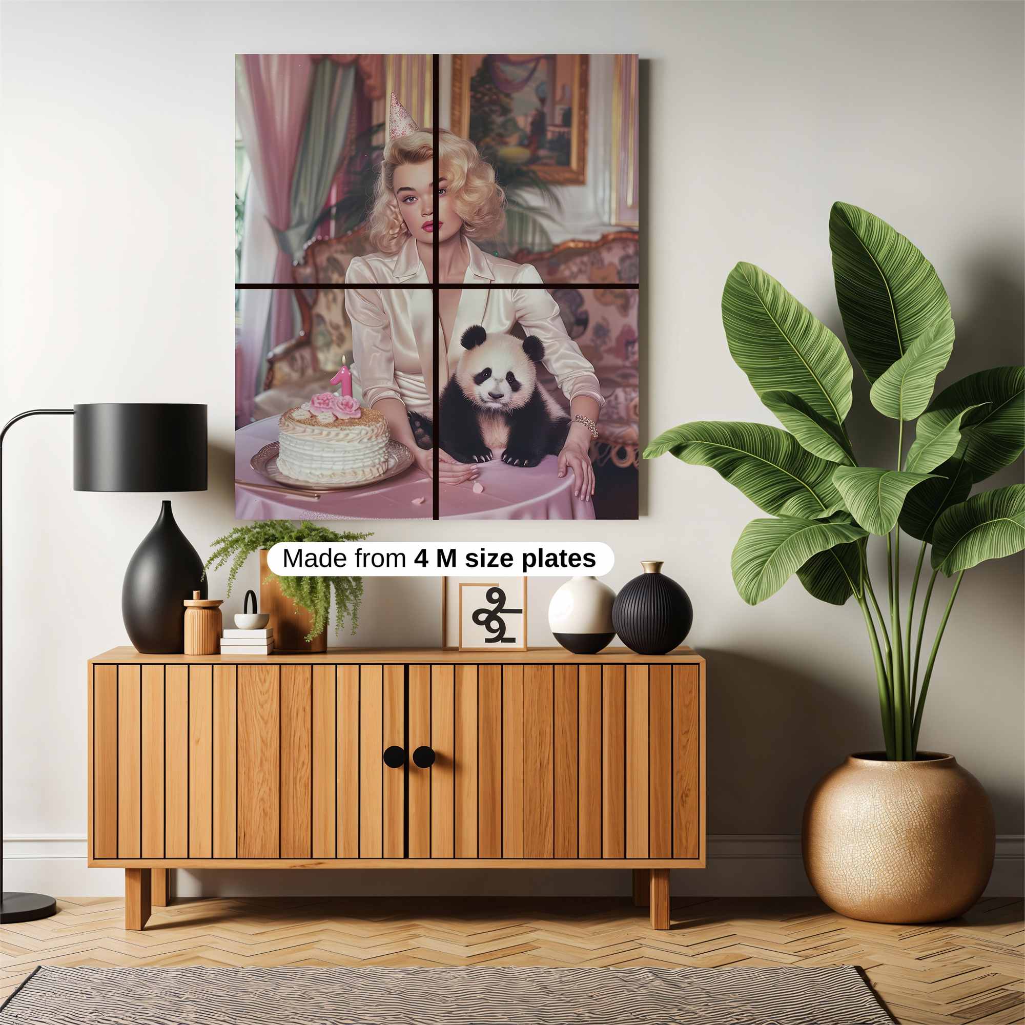 Panda Party Safe Wall Magnetic / M