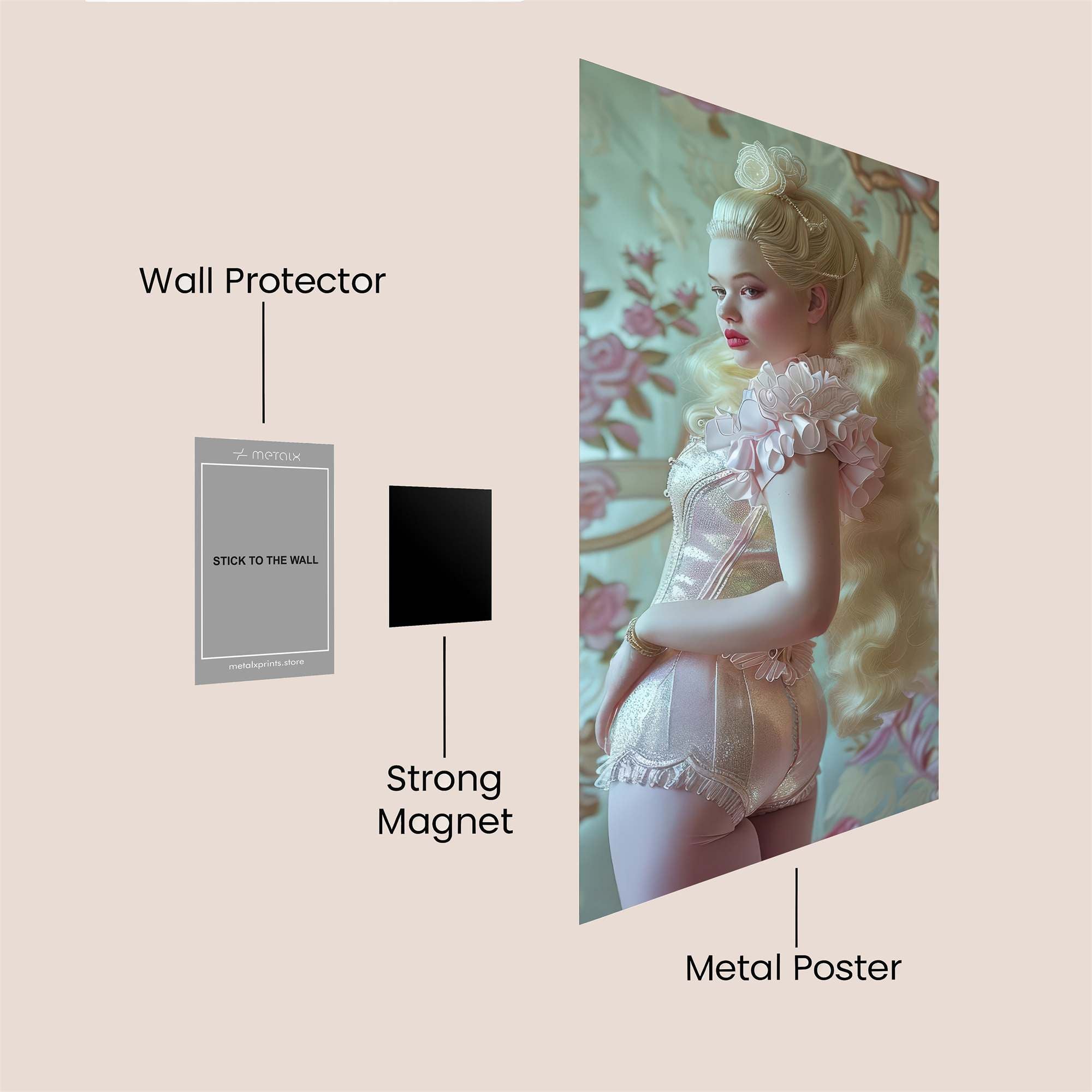 Baroque Bliss Safe Wall Magnetic / M