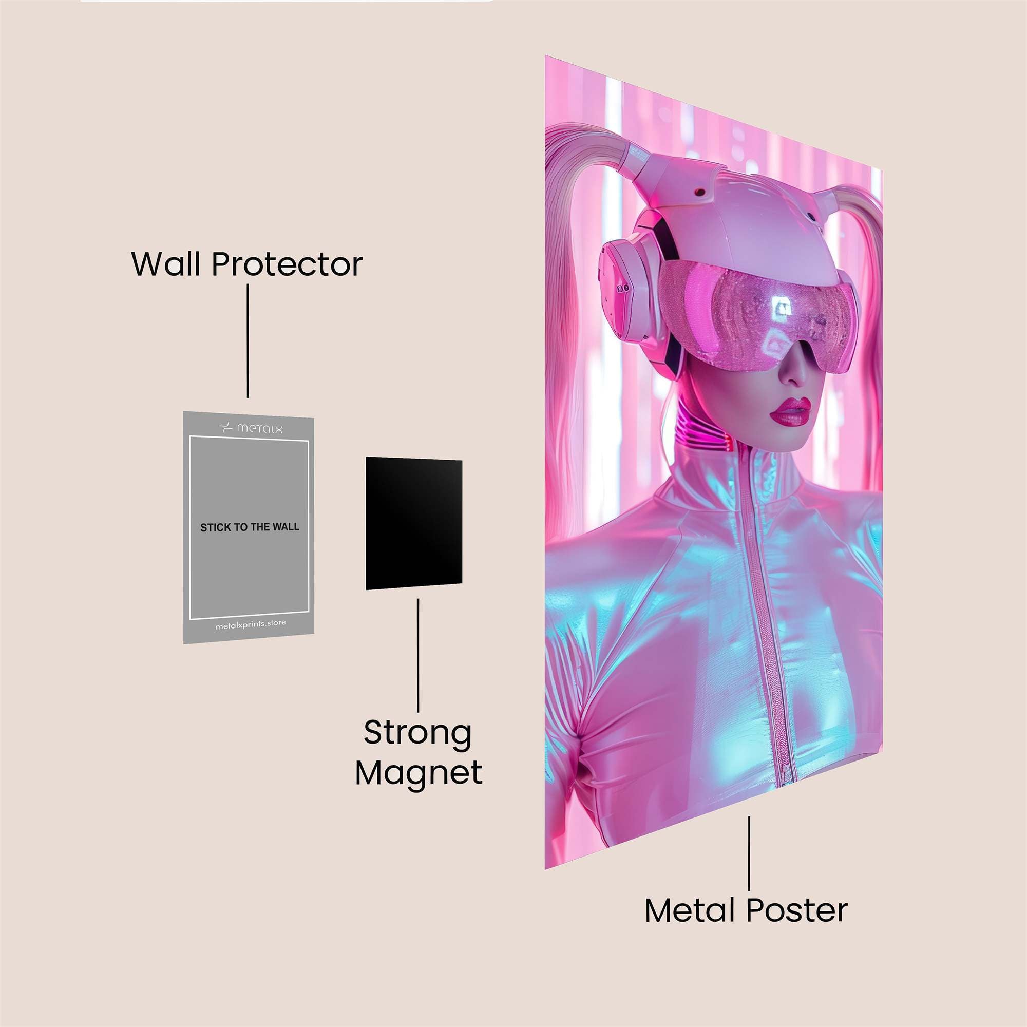 Cyber Enigma Safe Wall Magnetic / M