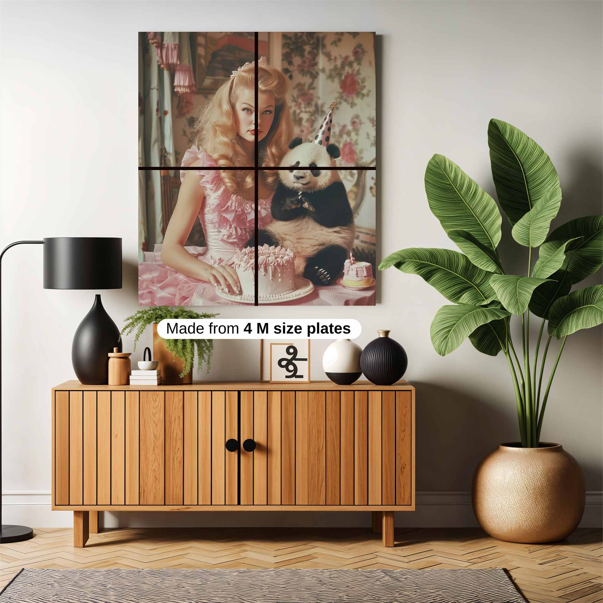 Panda Party Safe Wall Magnetic / M