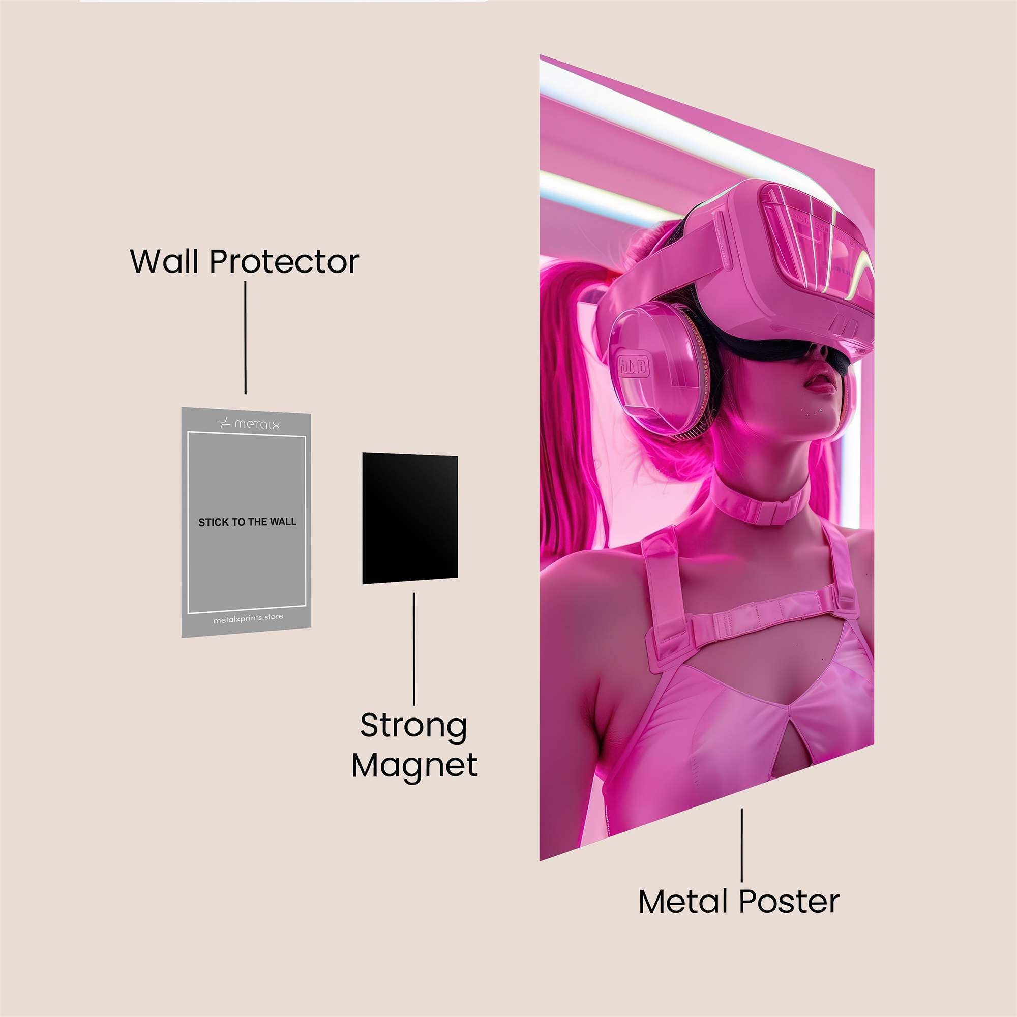 Cyberpunk Dream Safe Wall Magnetic / M