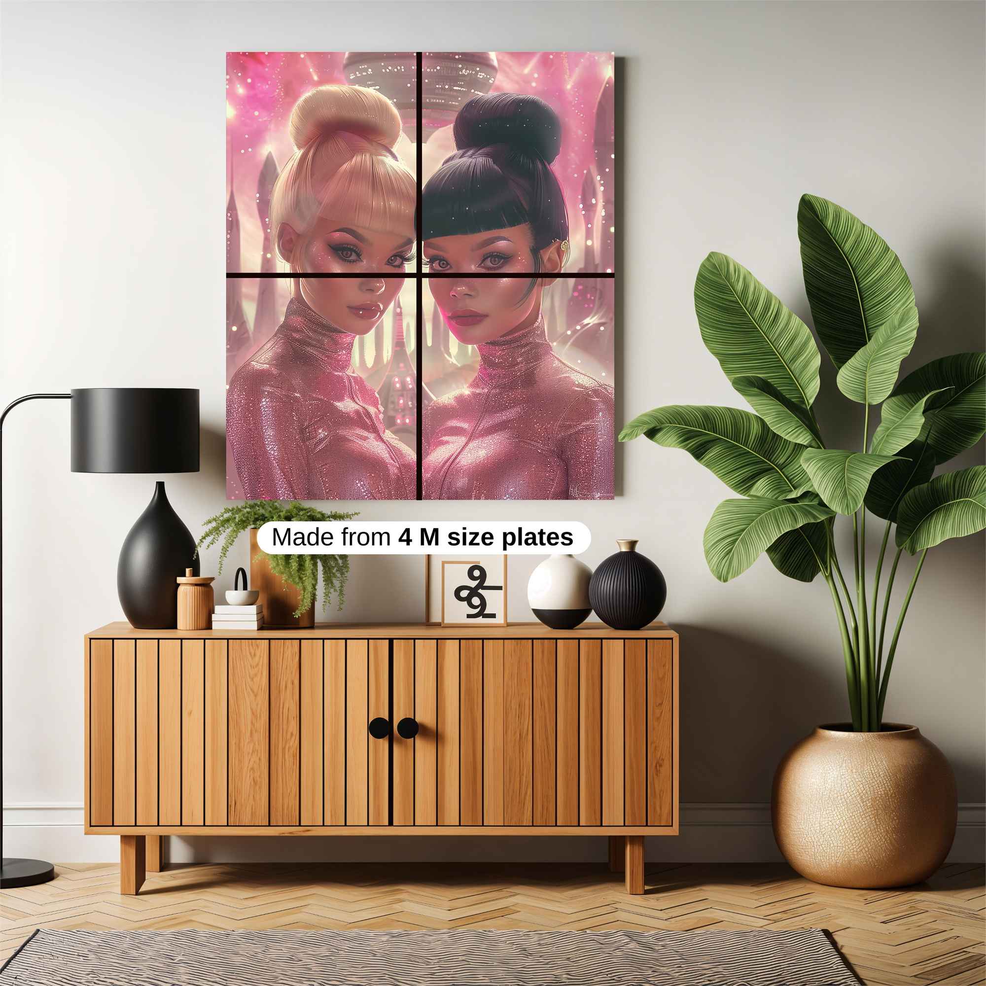 Futuristic Elegance Safe Wall Magnetic / M