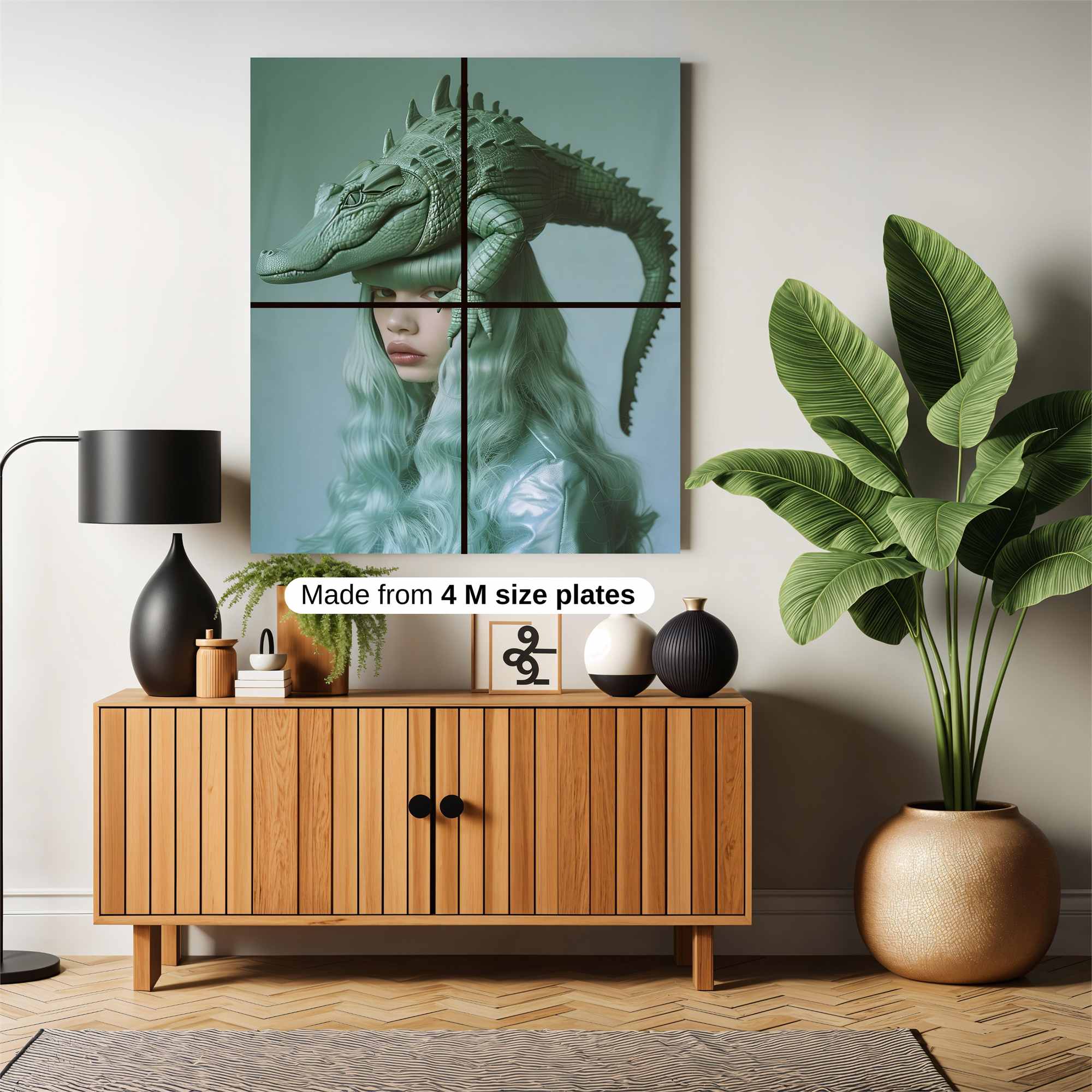 Crocodile Whimsy Safe Wall Magnetic / M