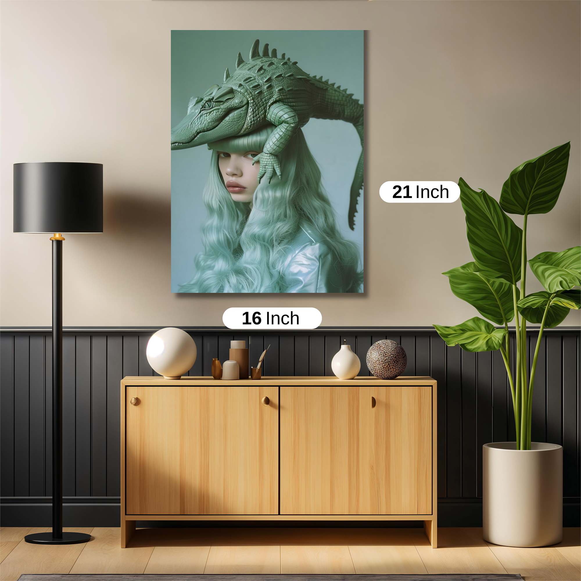 Crocodile Whimsy Safe Wall Magnetic / M