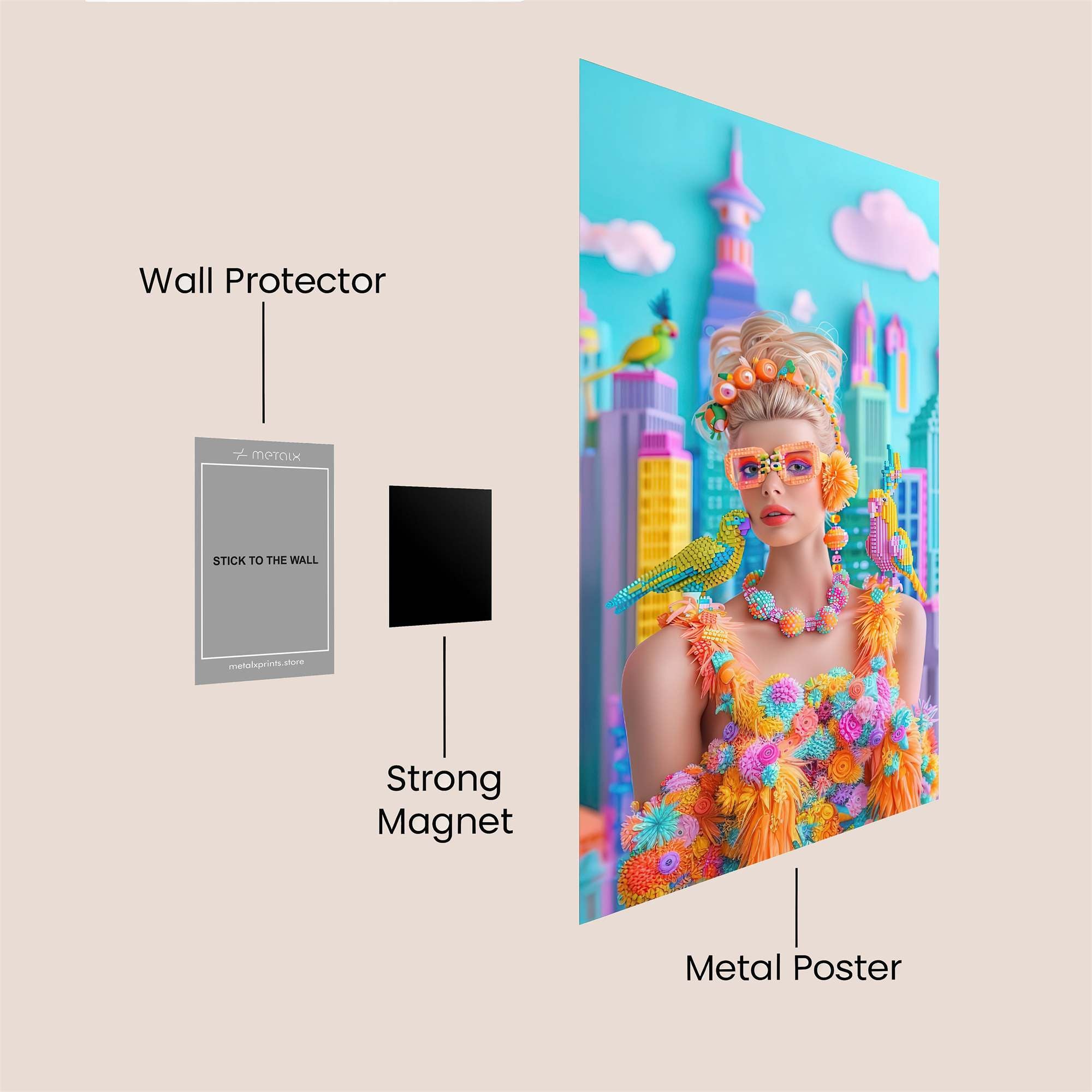 Neon Dream Safe Wall Magnetic / M