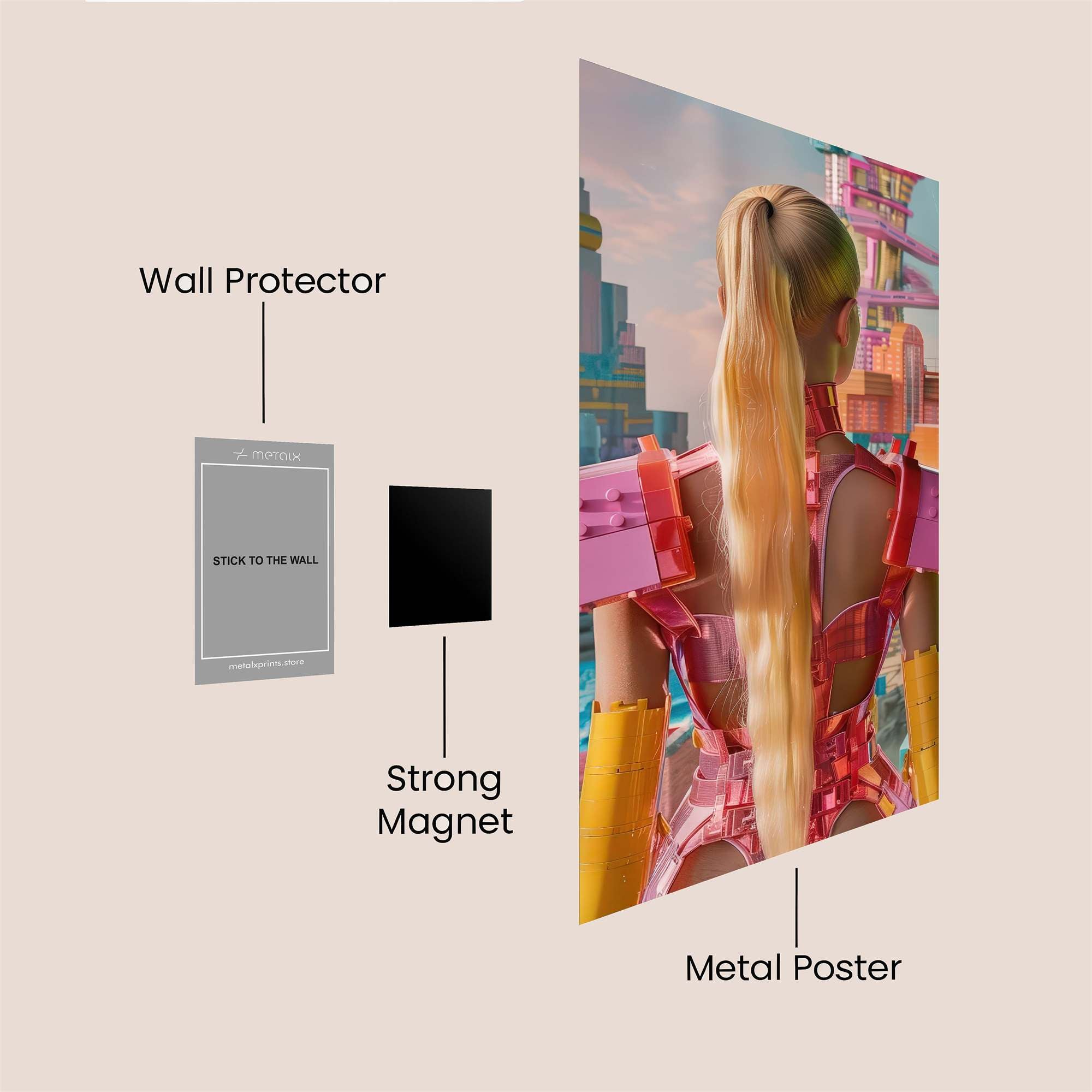 Cyberpunk Dream Safe Wall Magnetic / M