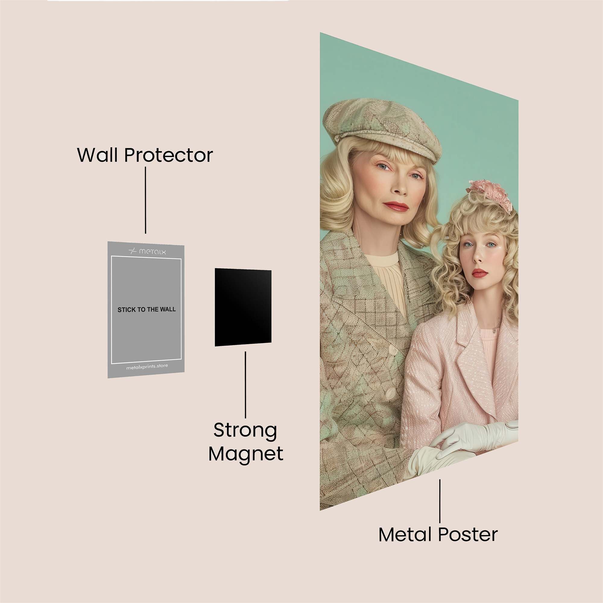 Elegance Unveiled Safe Wall Magnetic / M