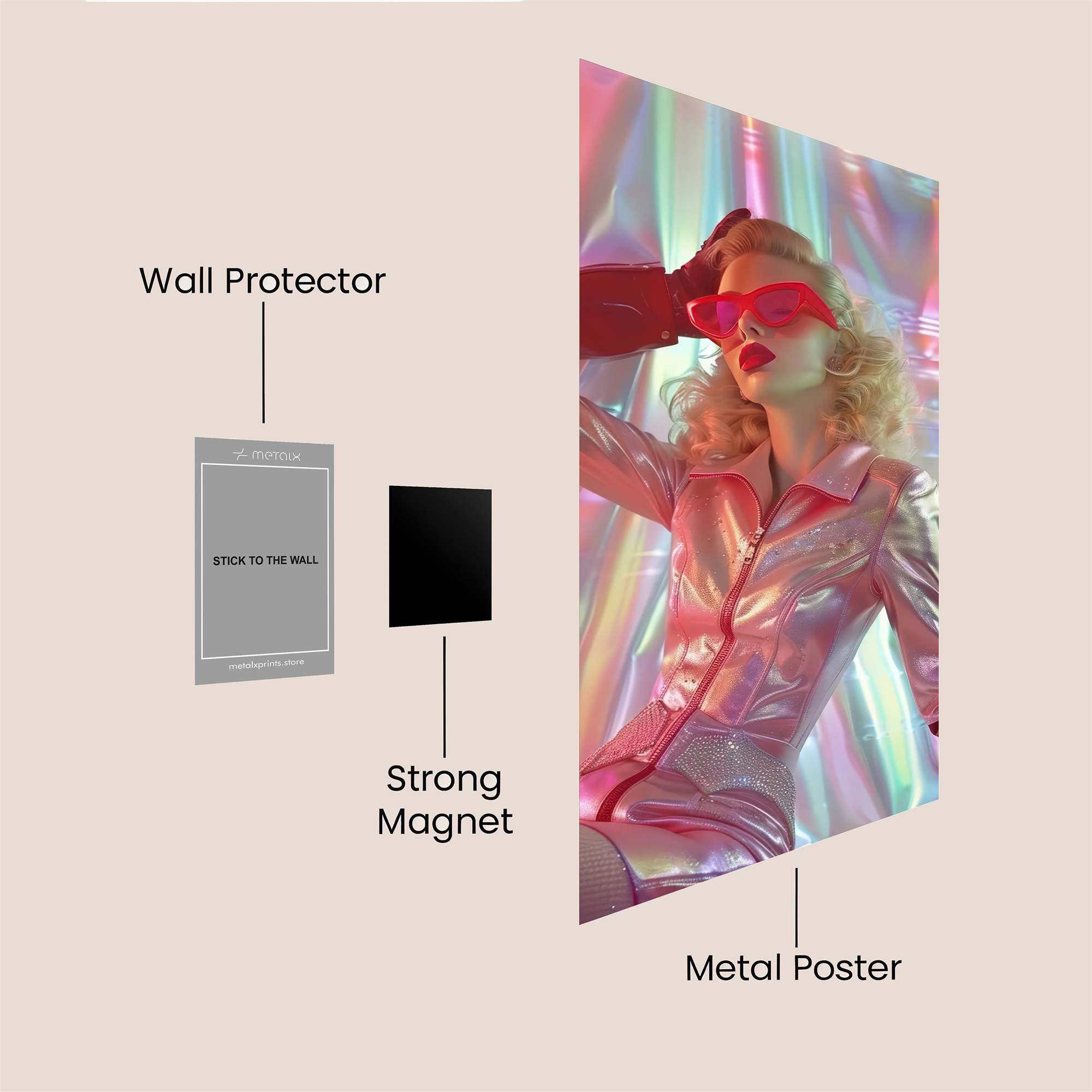 Neon Diva Safe Wall Magnetic / M