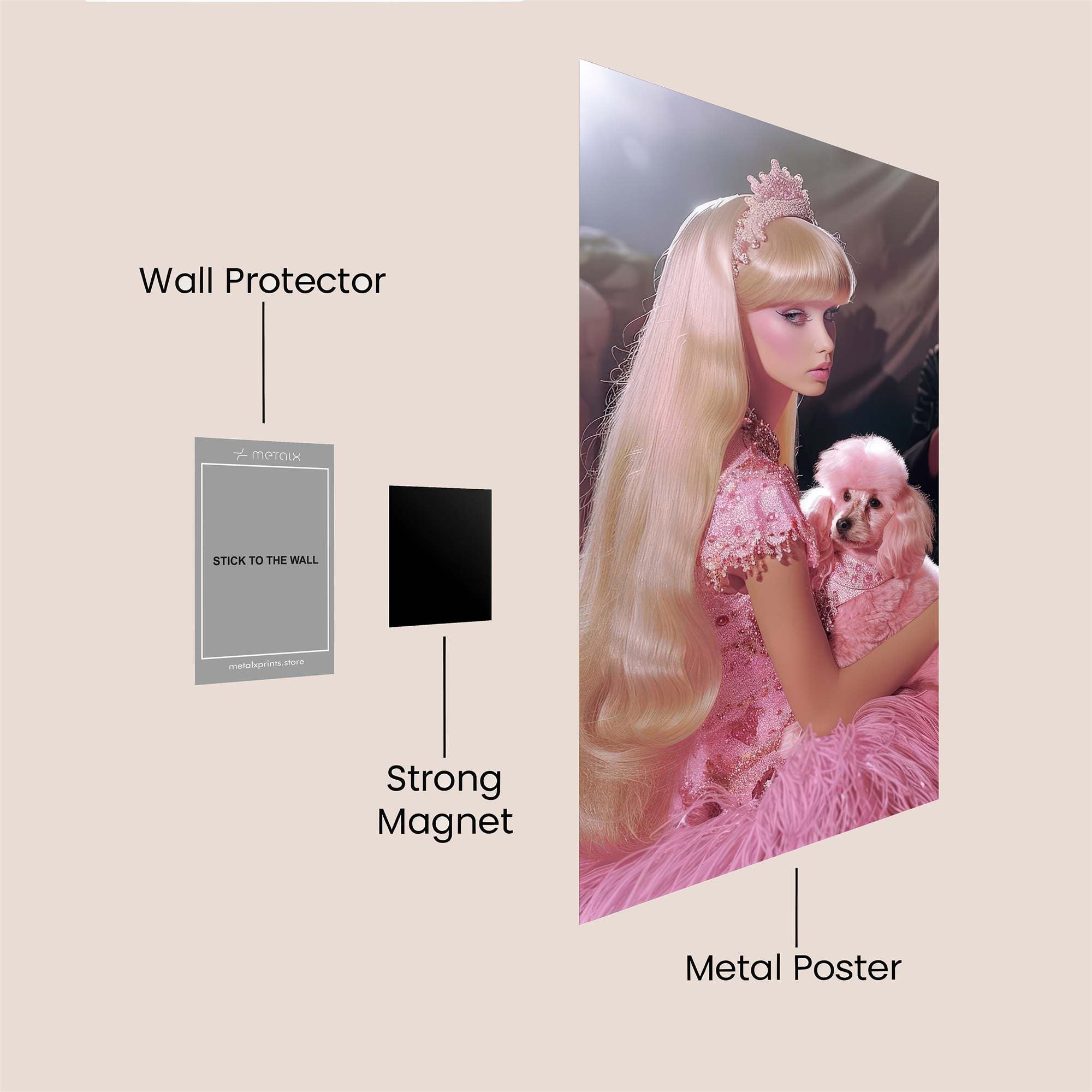 Princess Playful Safe Wall Magnetic / M