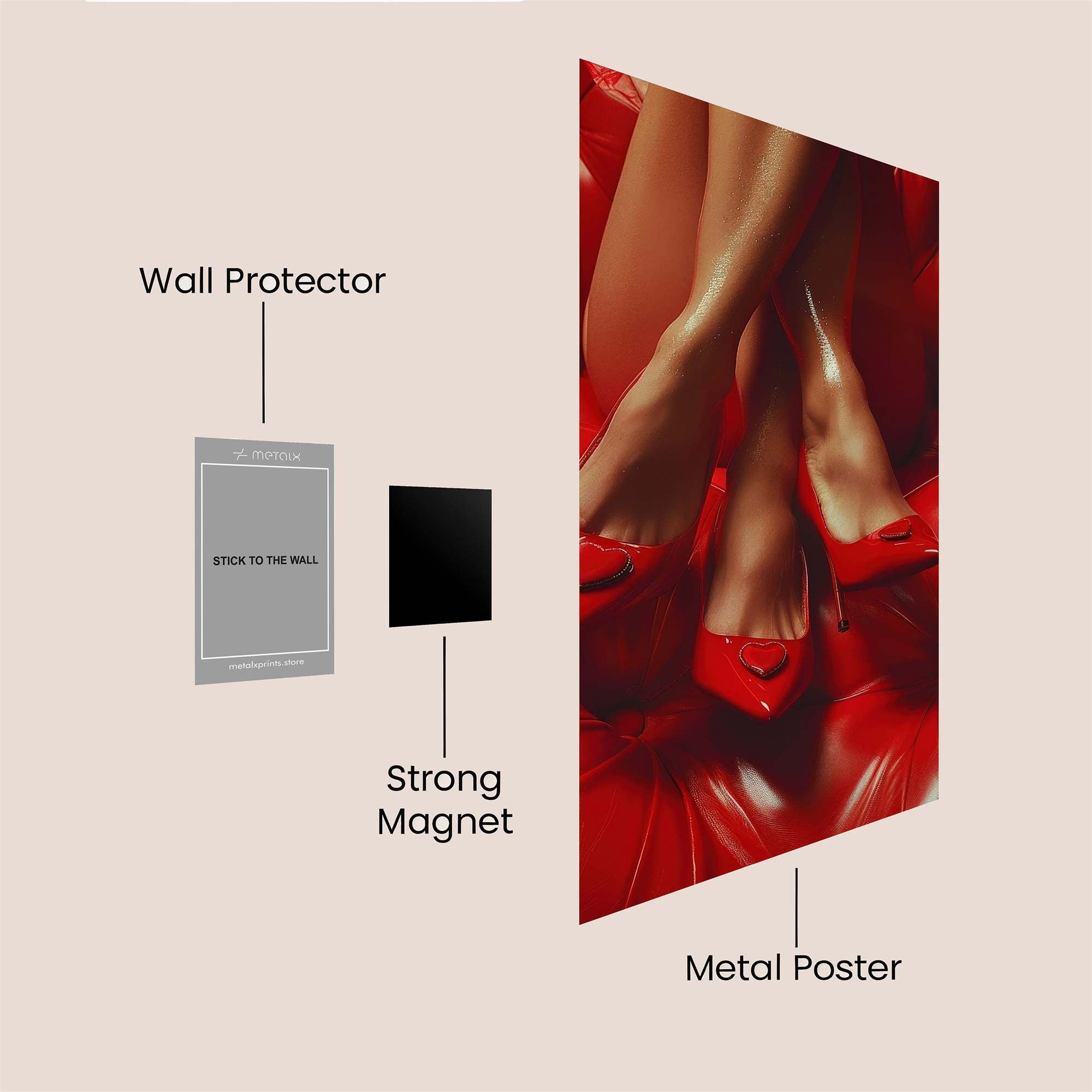 Scarlet Seduction Safe Wall Magnetic / M