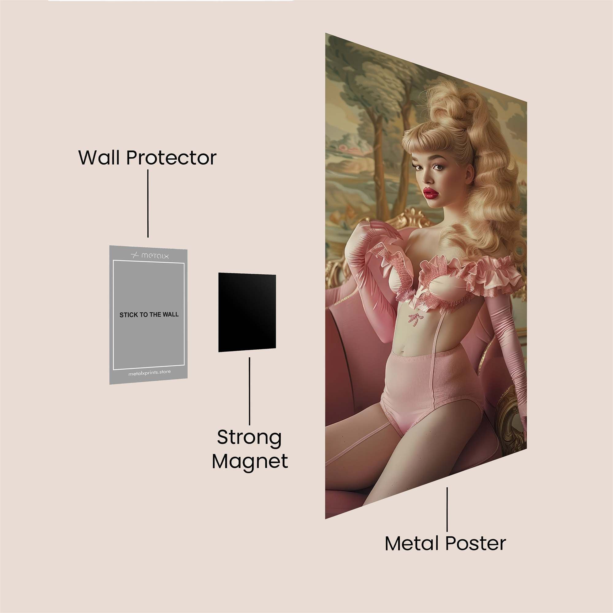 Blonde Enchantress Safe Wall Magnetic / M
