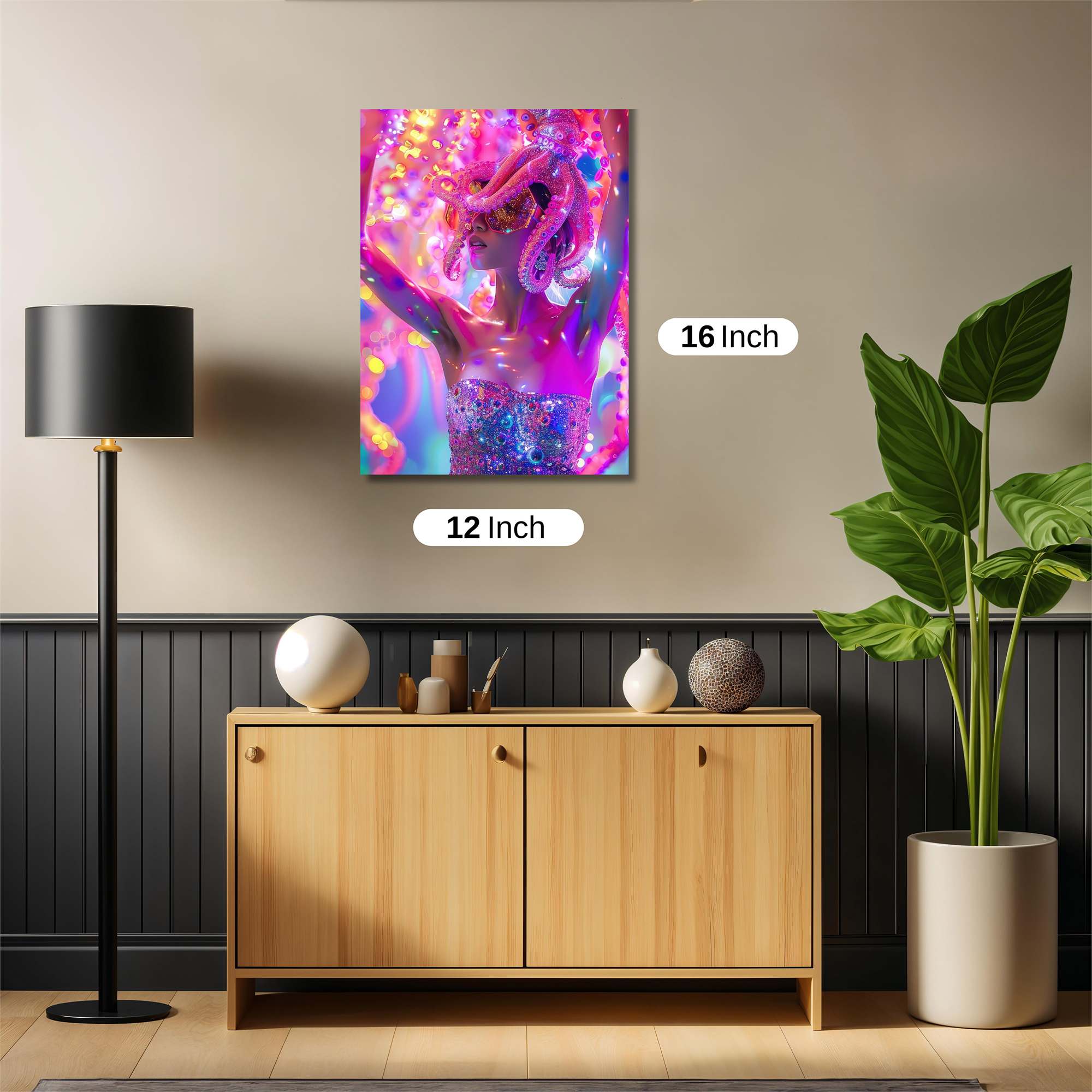 Octopus Ecstasy Safe Wall Magnetic / M